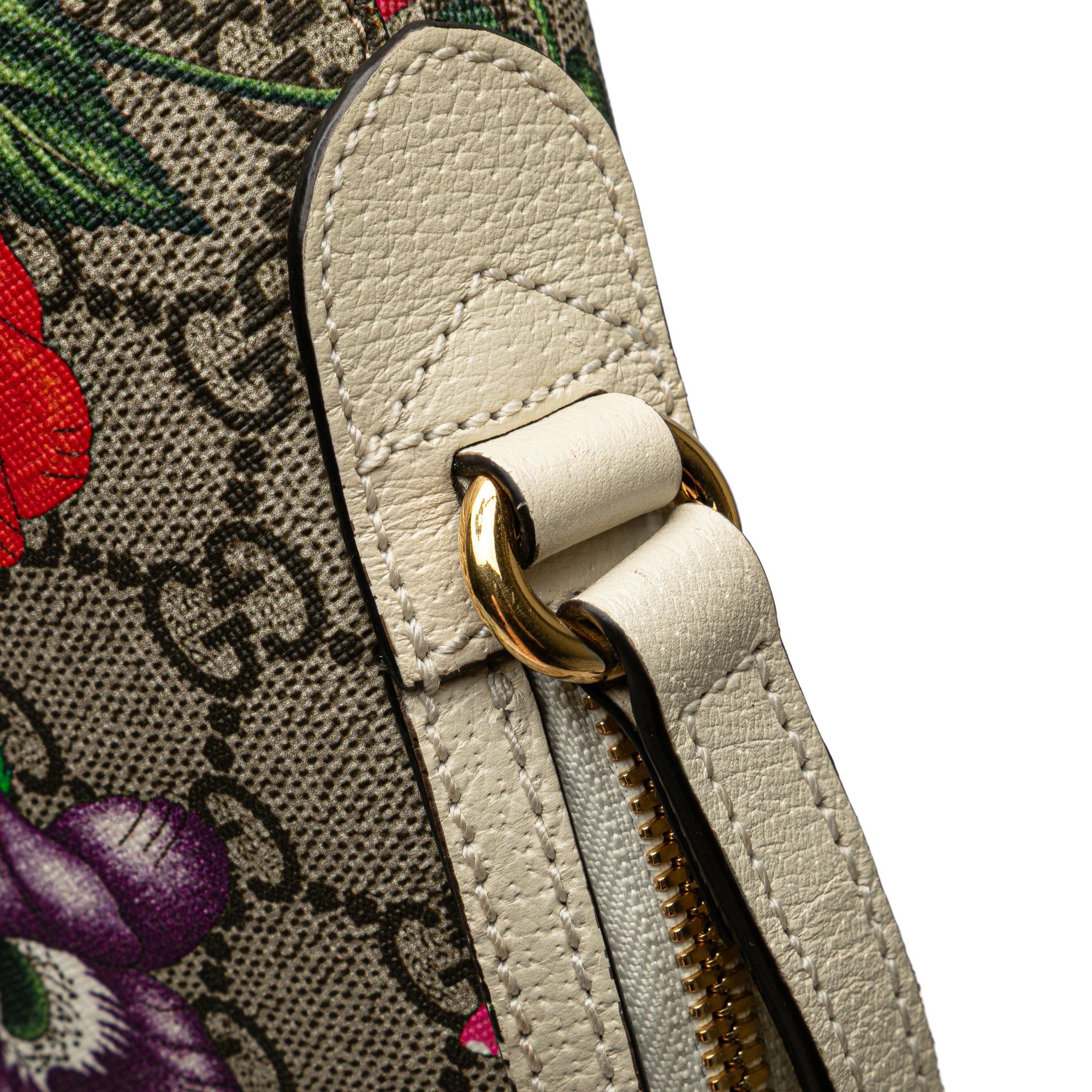 Gucci Gucci Small GG Supreme Web Flora Ophidia Dome Crossbody Size ONE SIZE - 9 Thumbnail
