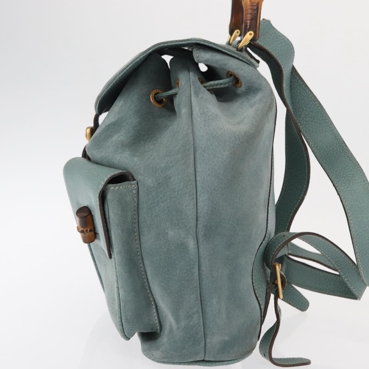 Gucci Gucci Vintage Bamboo Backpack Suede Size ONE SIZE - 3 Thumbnail