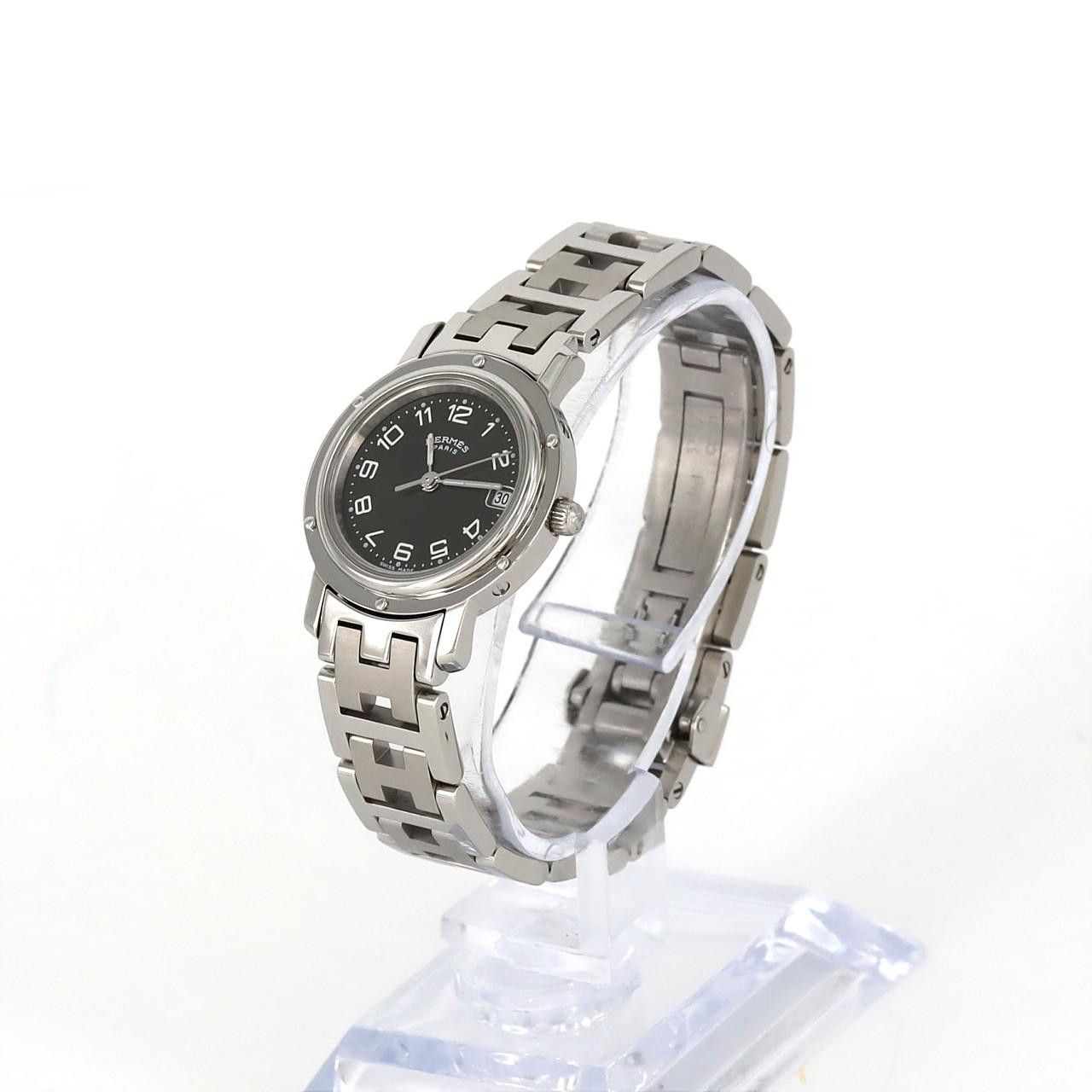 Hermes Hermes Hermes Clipper Stainless Steel Metal Quartz DUTY FREE for USA Size ONE SIZE - 2 Thumbnail