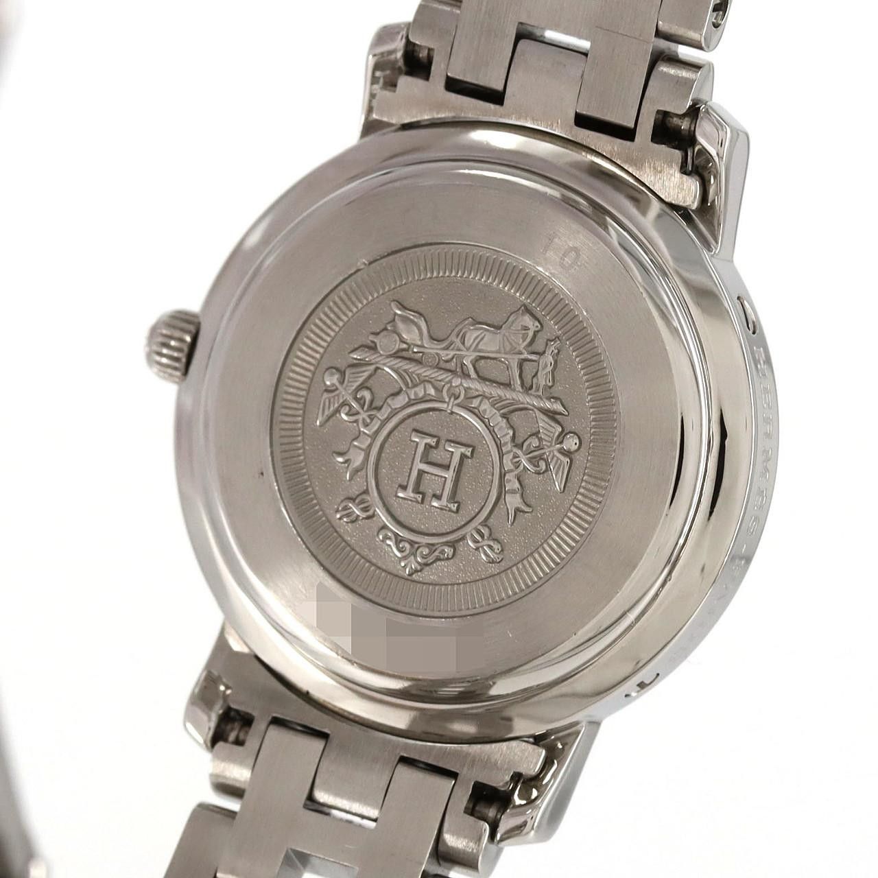 Hermes Hermes Hermes Clipper Stainless Steel Metal Quartz DUTY FREE for USA Size ONE SIZE - 7 Thumbnail