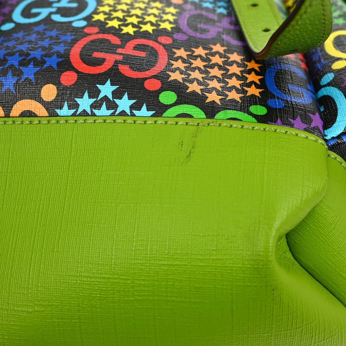 Gucci Gucci Double Pocket Belt Backpack Psychedelic Print GG Coated Canvas Size ONE SIZE - 6 Thumbnail