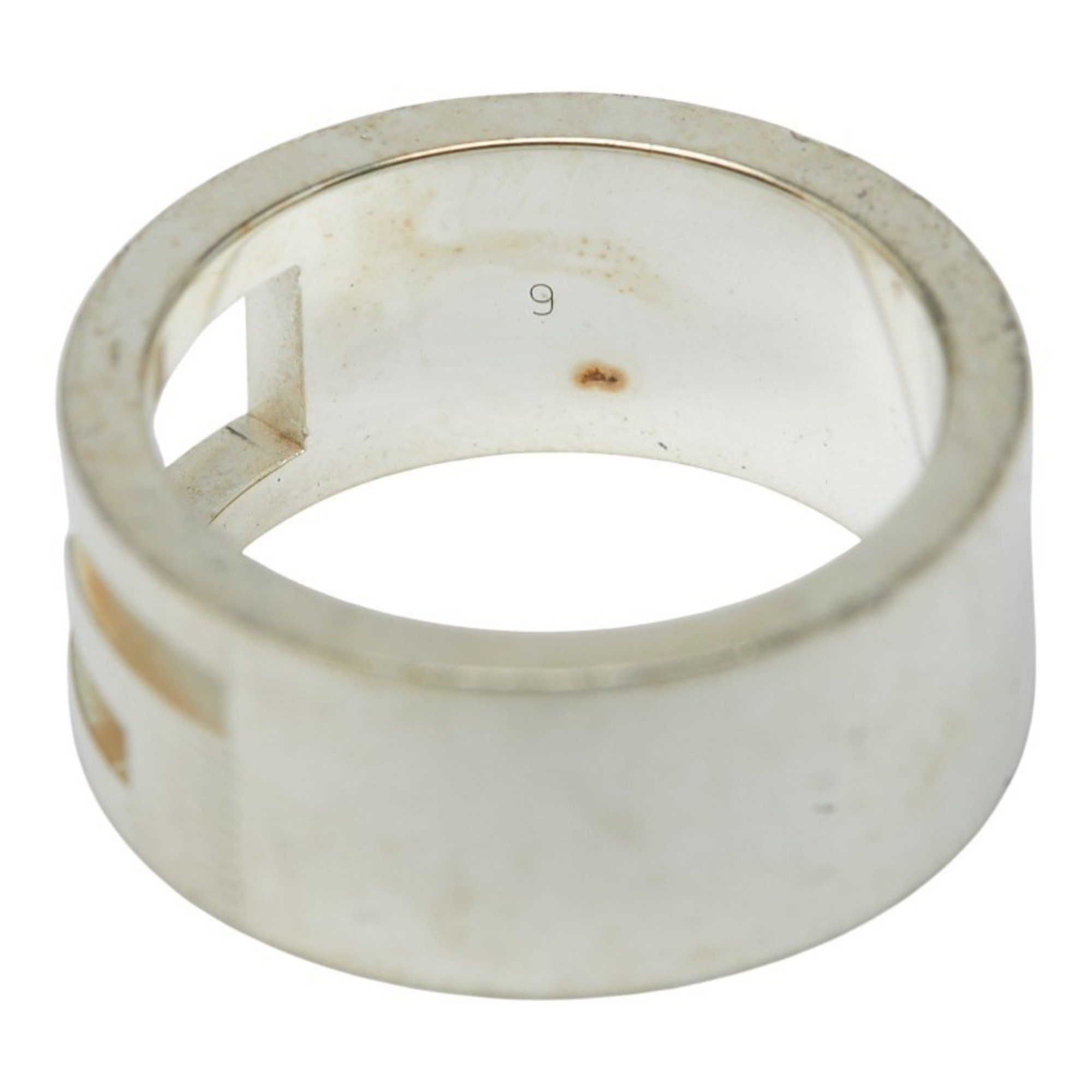 Gucci Gucci Branded G Ring #9 SV925 Silver Women's GUCCI Size ONE SIZE - 8 Thumbnail