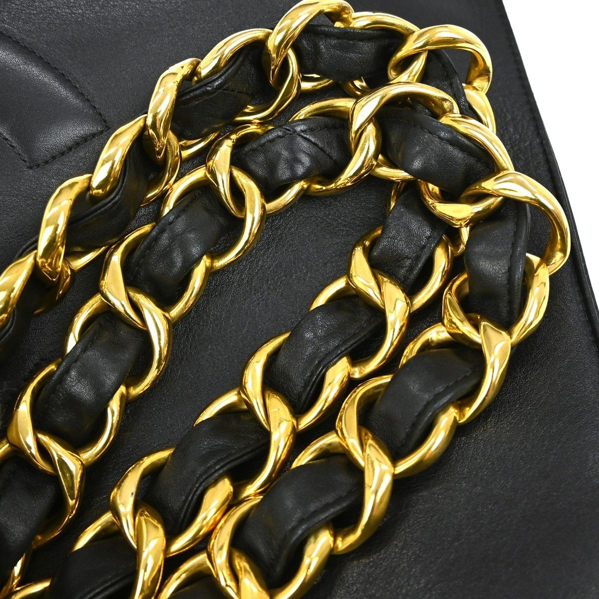 Chanel Chanel Vintage CC Chain Tote Lambskin Size ONE SIZE - 7 Thumbnail