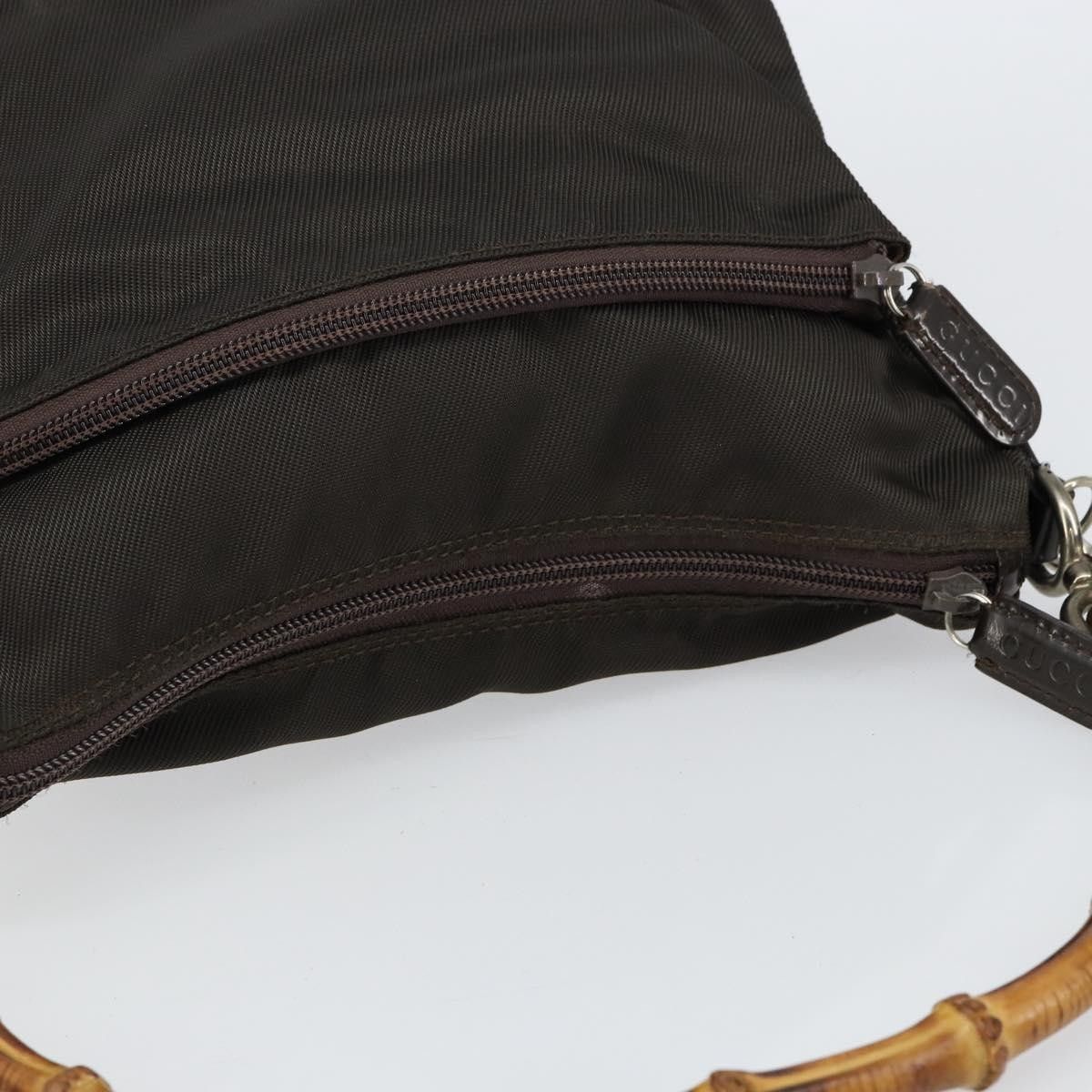 Gucci Gucci Vintage Bamboo Handle Bag Nylon Size ONE SIZE - 15 Thumbnail