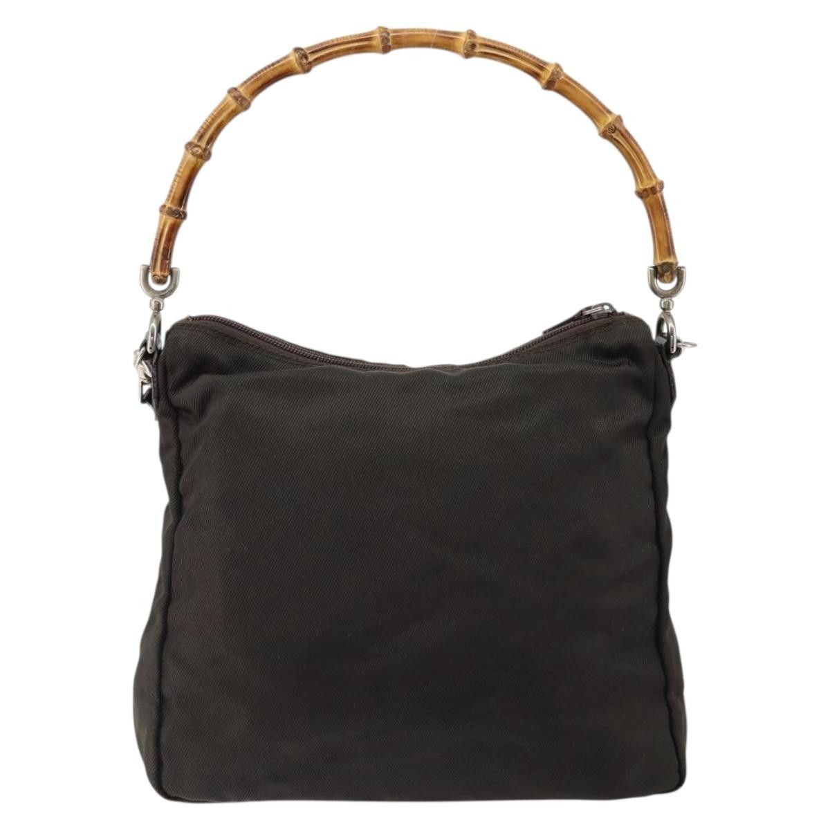 Gucci Gucci Vintage Bamboo Handle Bag Nylon Size ONE SIZE - 2 Thumbnail