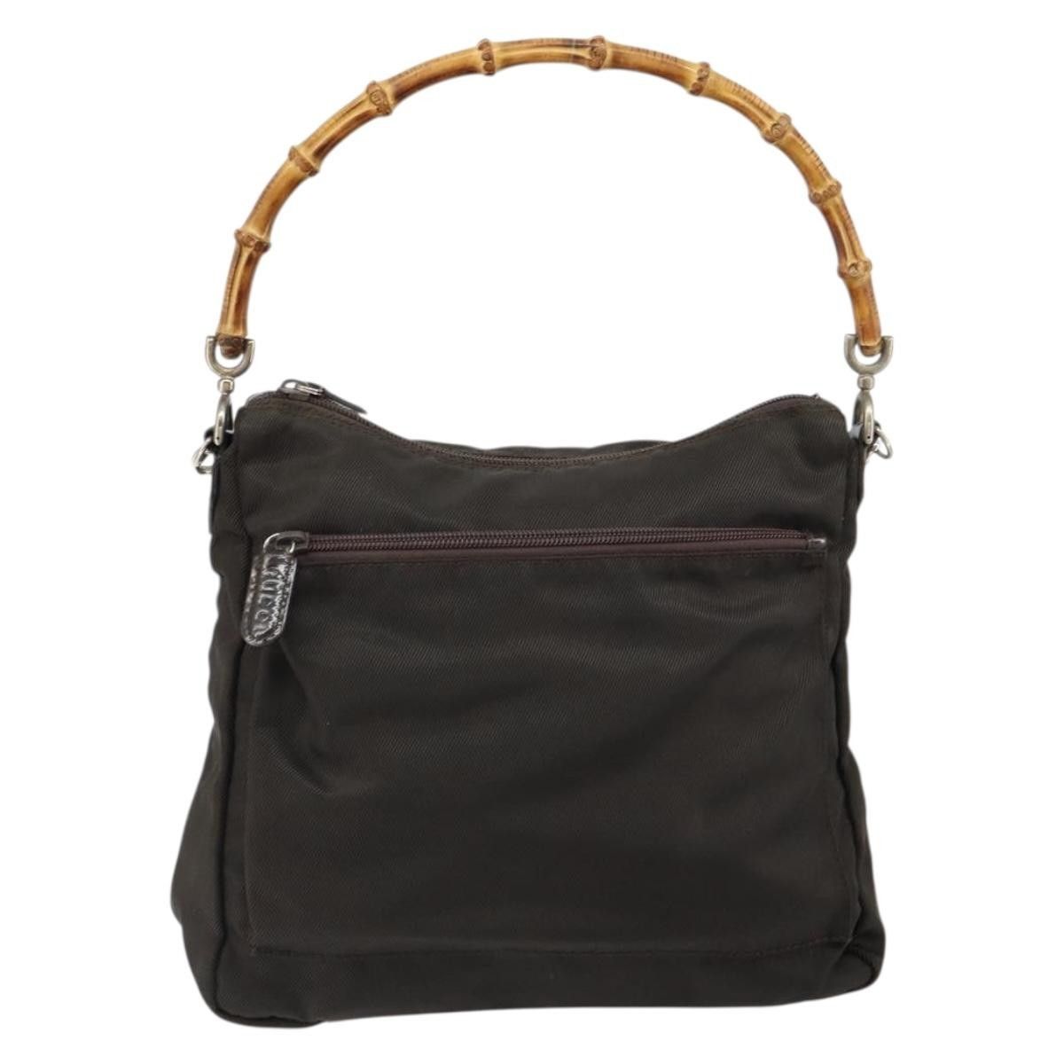 Gucci Gucci Vintage Bamboo Handle Bag Nylon Size ONE SIZE - 17 Thumbnail