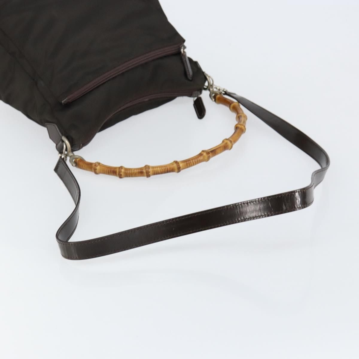 Gucci Gucci Vintage Bamboo Handle Bag Nylon Size ONE SIZE - 16 Thumbnail