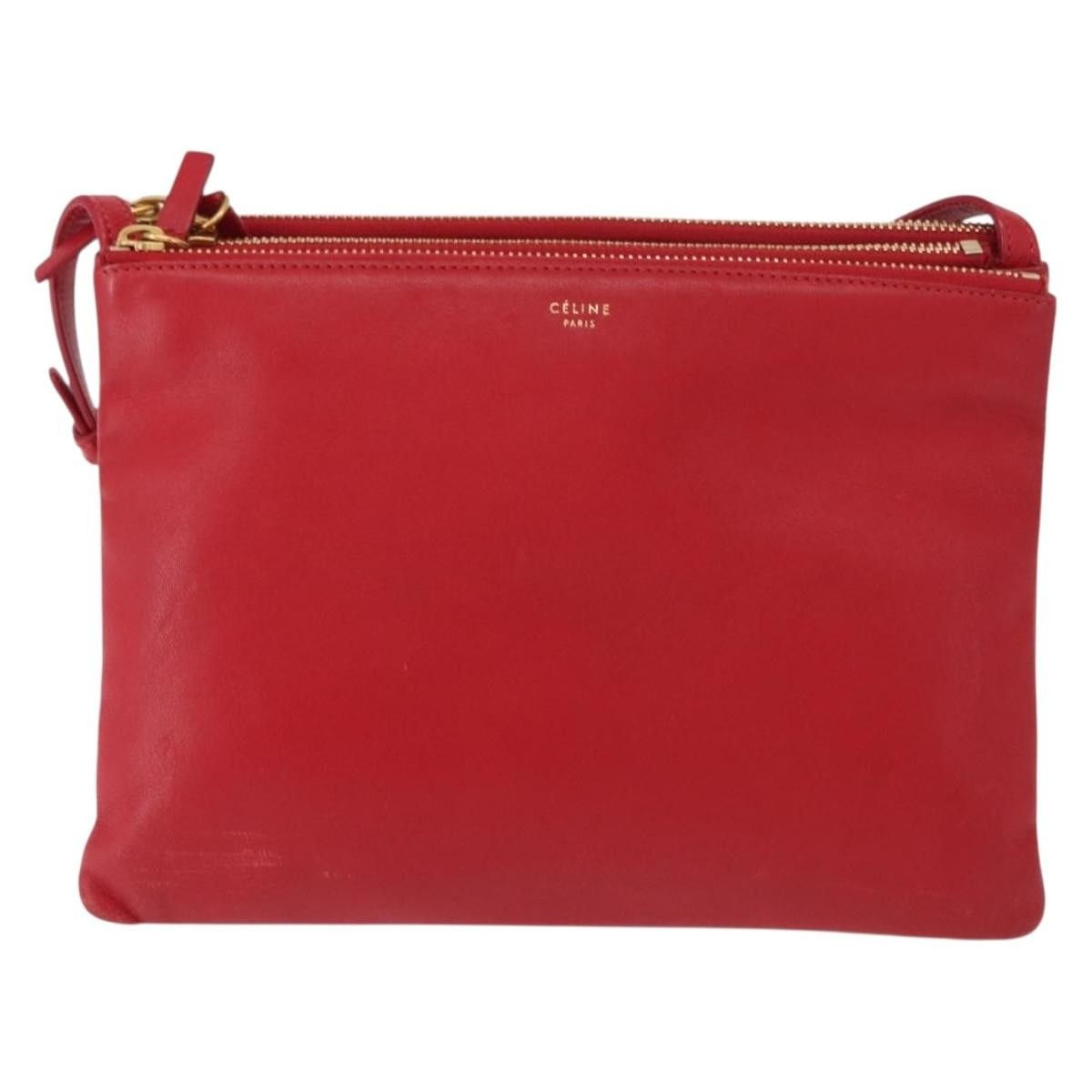 Celine Celine Trio Crossbody Bag Leather Size ONE SIZE - 18 Thumbnail