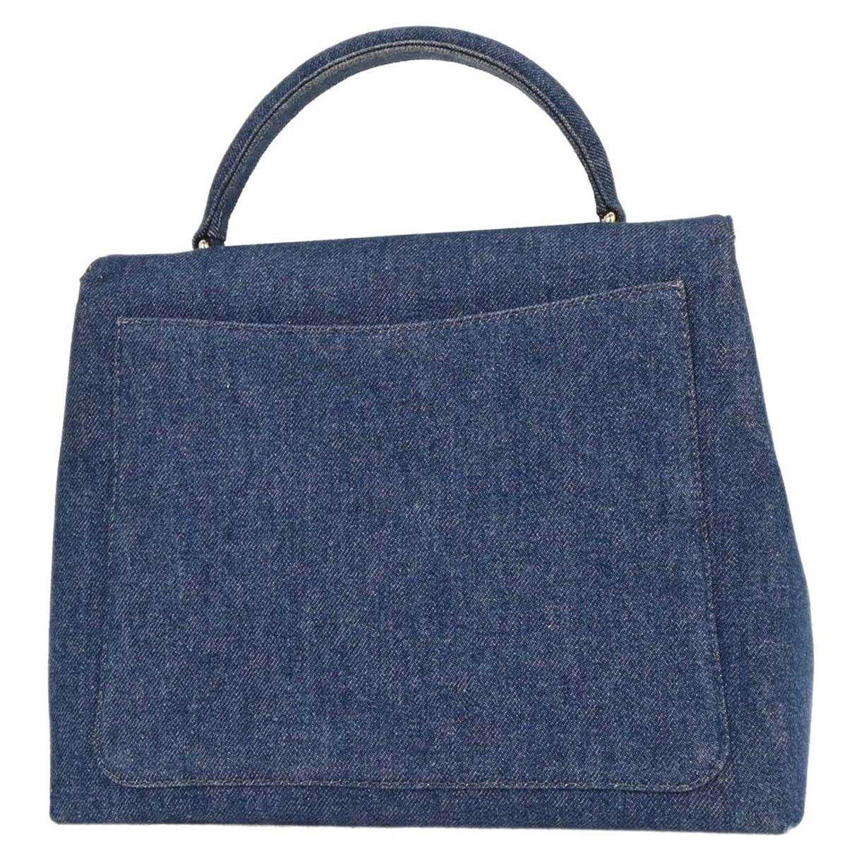 Chanel Chanel Vintage Classic Top Handle Flap Bag Denim Size ONE SIZE - 2 Thumbnail