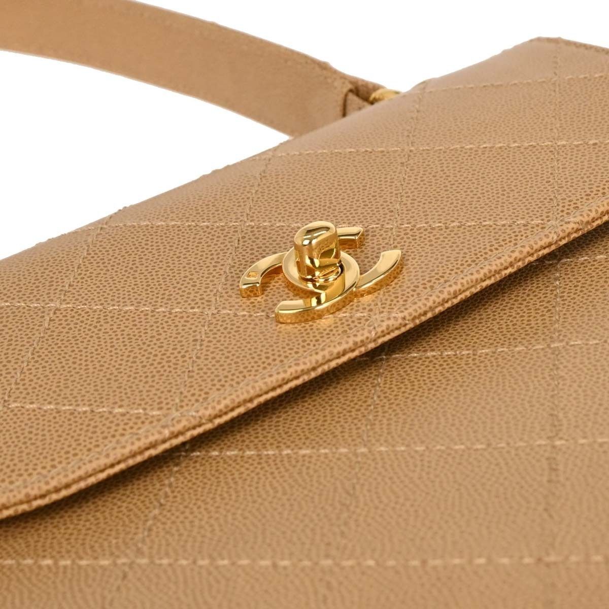Chanel Chanel Vintage Top Handle Flap Bag Quilted Caviar Size ONE SIZE - 7 Thumbnail
