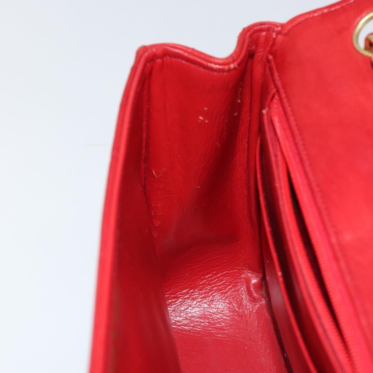 Chanel Chanel Vintage Round Flap Bag Horizontal Quilted Lambskin Size ONE SIZE - 21 Thumbnail