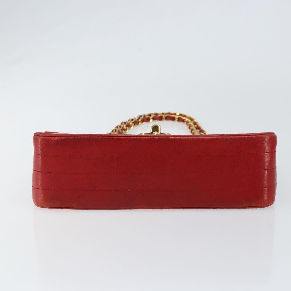 Chanel Chanel Vintage Round Flap Bag Horizontal Quilted Lambskin Size ONE SIZE - 14 Thumbnail