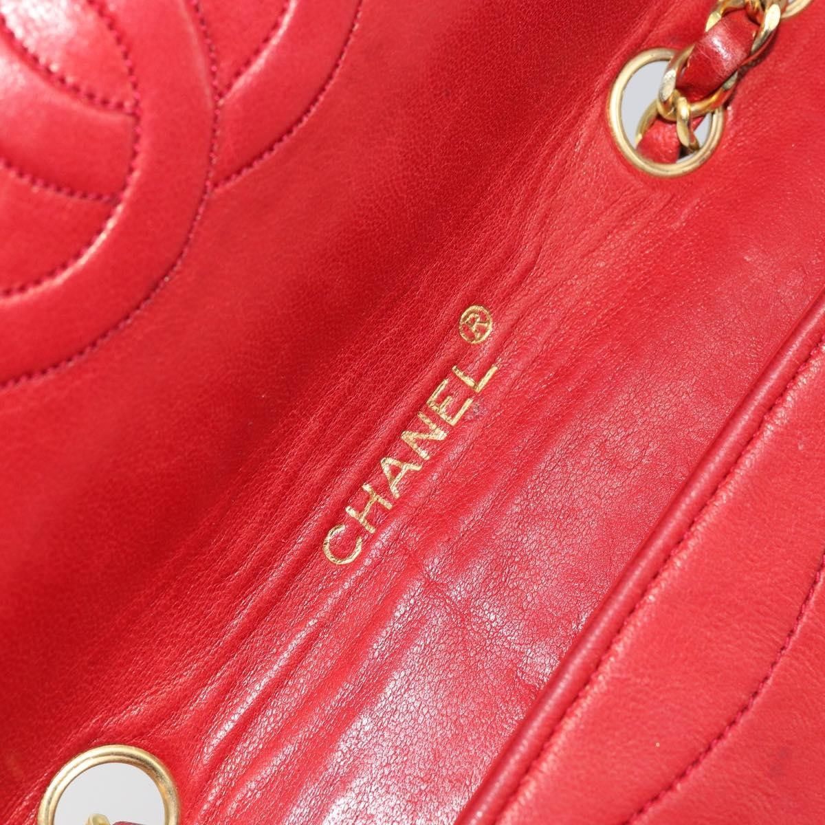 Chanel Chanel Vintage Round Flap Bag Horizontal Quilted Lambskin Size ONE SIZE - 6 Thumbnail