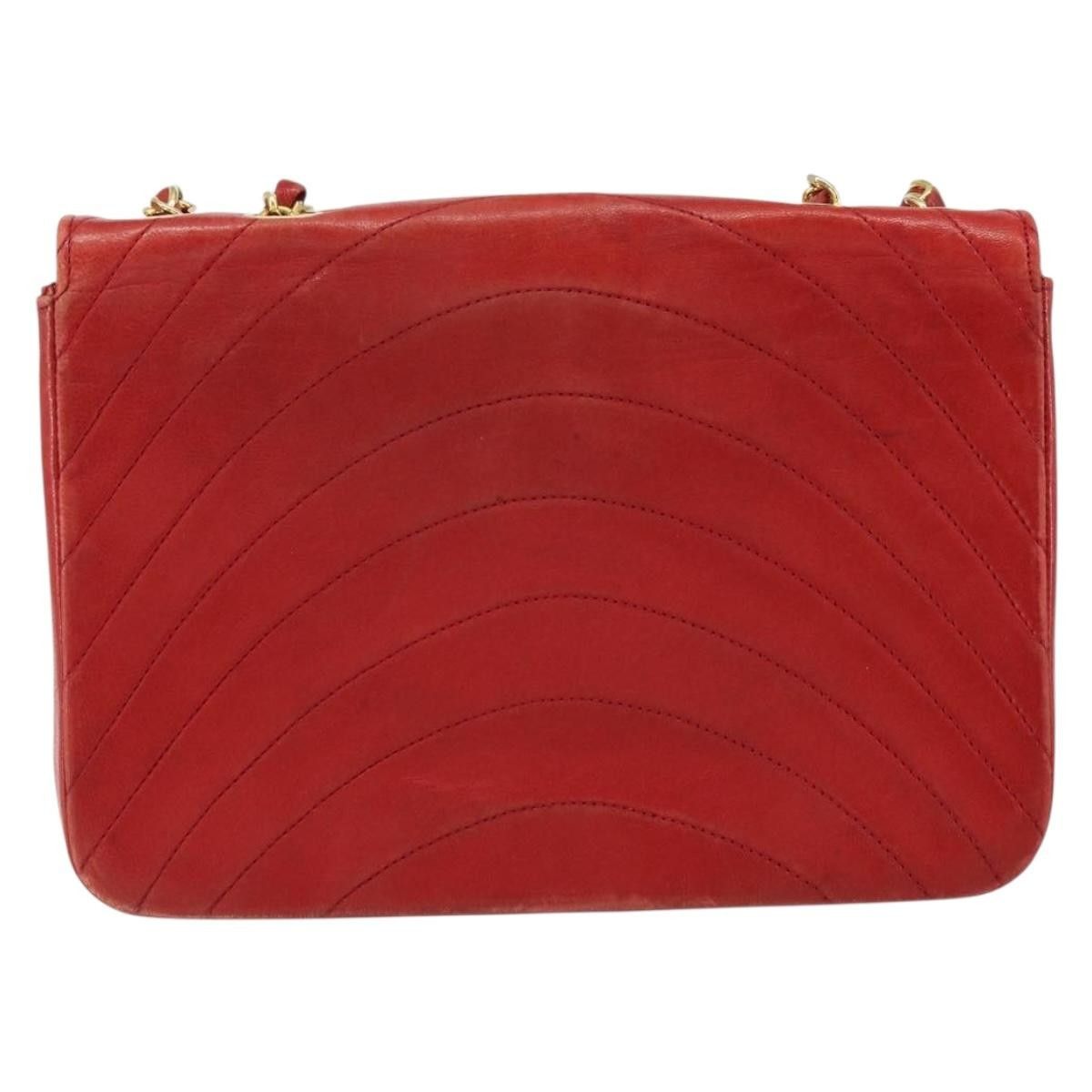 Chanel Chanel Vintage Round Flap Bag Horizontal Quilted Lambskin Size ONE SIZE - 2 Thumbnail
