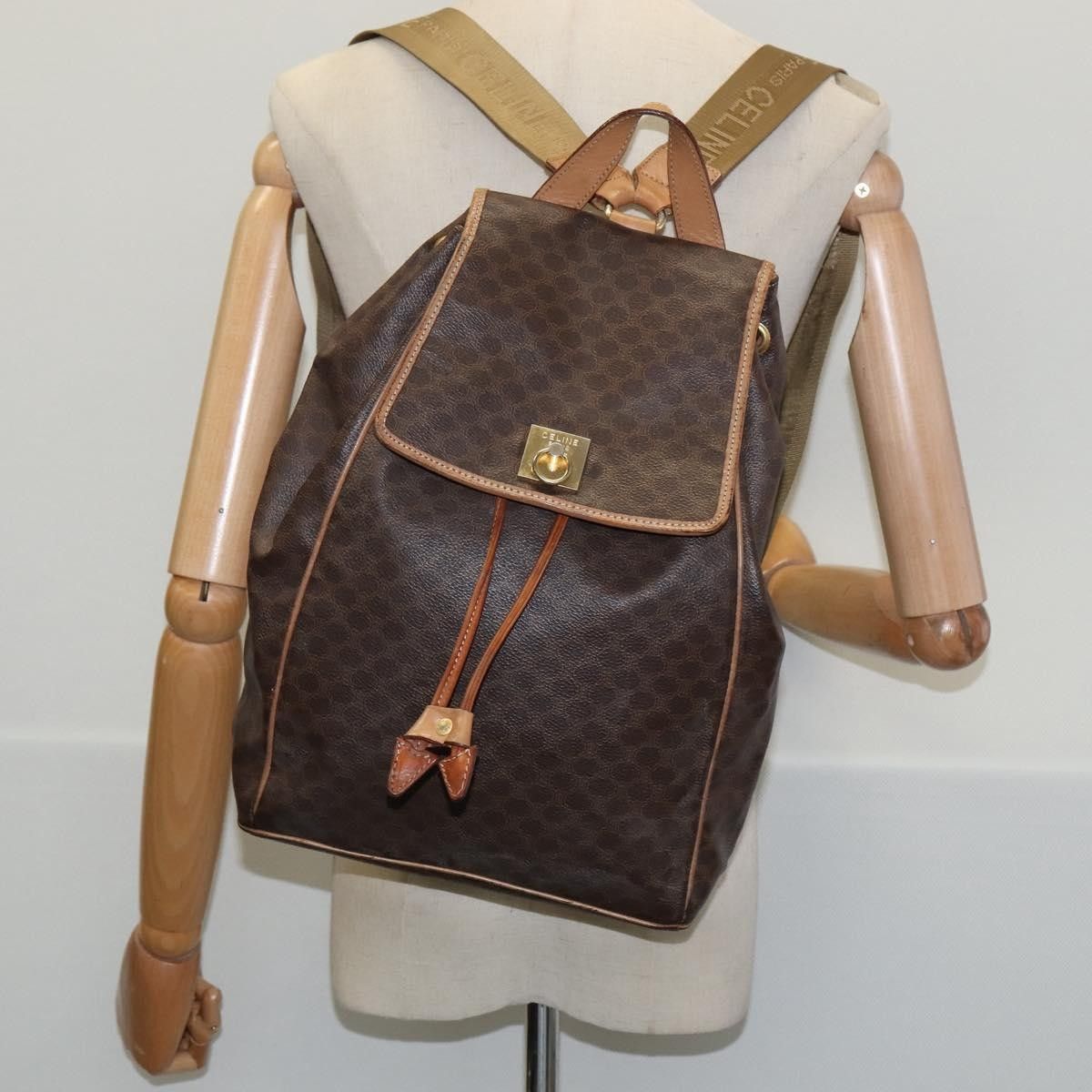 Celine Celine Vintage Backpack Macadam Canvas Size ONE SIZE - 13 Thumbnail