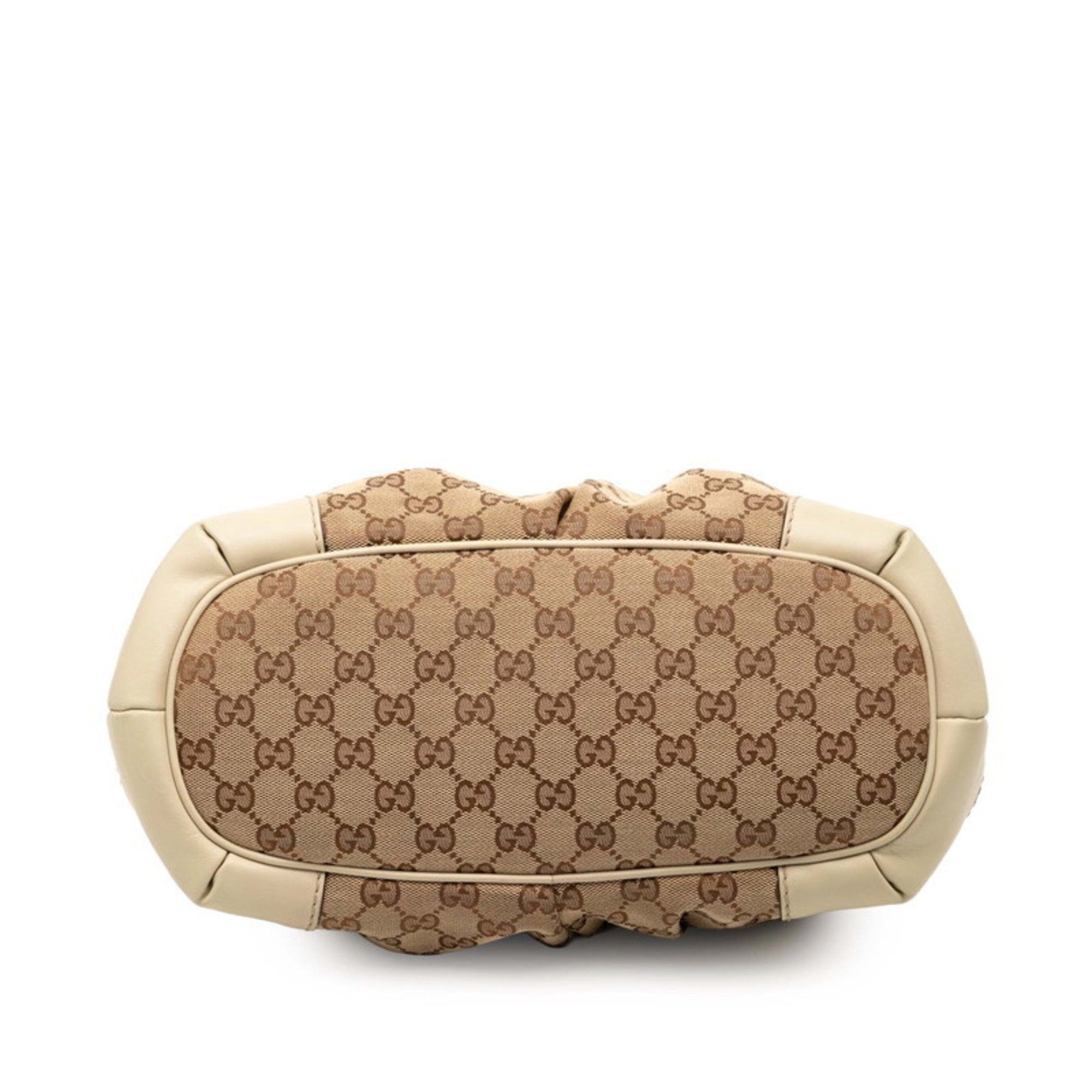 Gucci Gucci GG Canvas Handbag/Shoulder Bag 2WAY 247902 Beige White Leather Women's GUCCI Size ONE SIZE - 3 Thumbnail