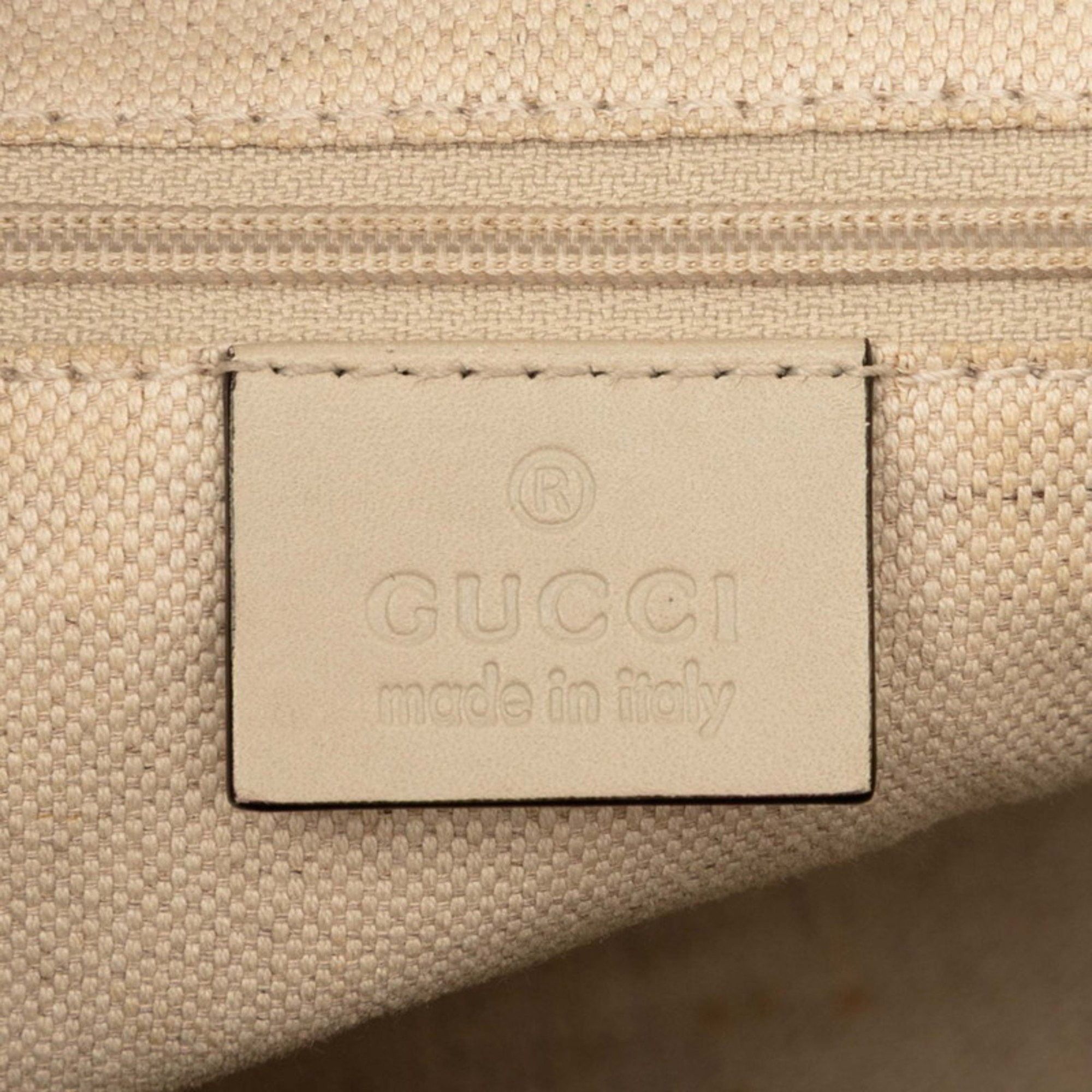 Gucci Gucci GG Canvas Handbag/Shoulder Bag 2WAY 247902 Beige White Leather Women's GUCCI Size ONE SIZE - 5 Thumbnail