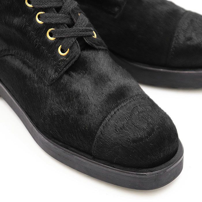 Chanel Chanel Chanel Harako Lace-up Ankle Boots Natural Material Shoes DUTY FREE for USA Size ONE SIZE - 12 Thumbnail