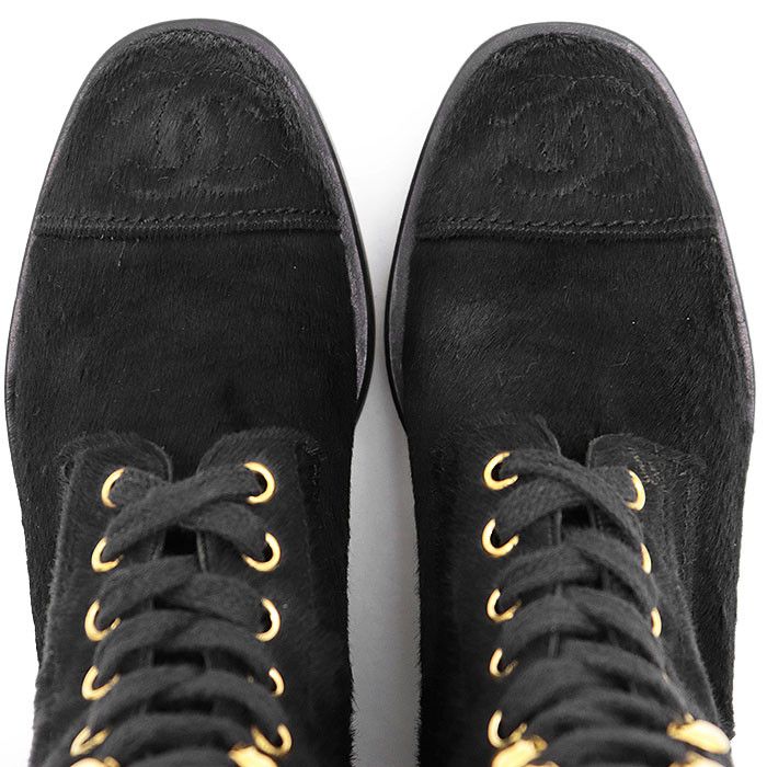 Chanel Chanel Chanel Harako Lace-up Ankle Boots Natural Material Shoes DUTY FREE for USA Size ONE SIZE - 13 Thumbnail