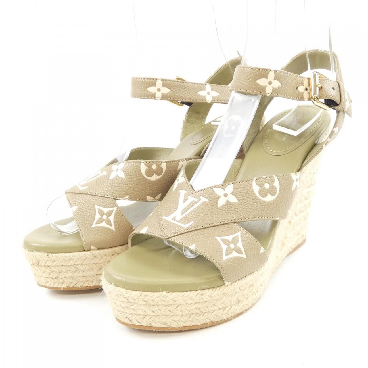 Louis Vuitton Louis Vuitton Louis Vuitton Starboard Line Espadrille Sandals Leather Shoes DUTY FREE for USA Size ONE SIZE - 3 Thumbnail