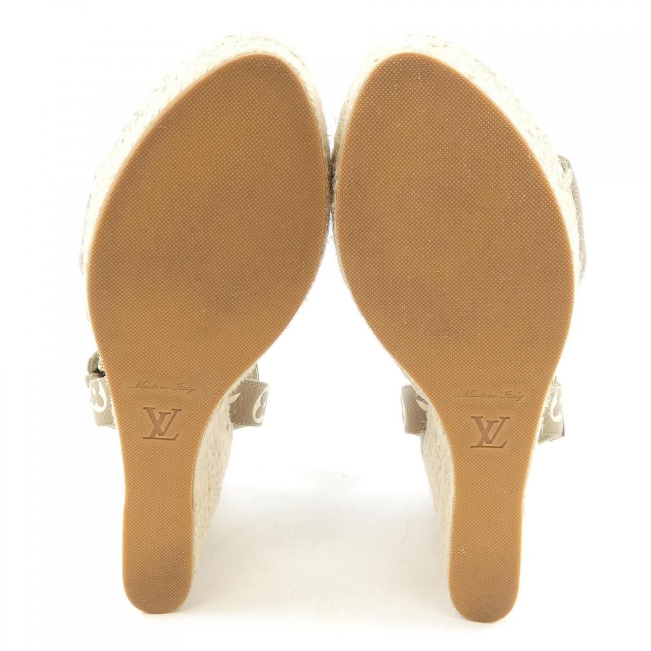 Louis Vuitton Louis Vuitton Louis Vuitton Starboard Line Espadrille Sandals Leather Shoes DUTY FREE for USA Size ONE SIZE - 4 Thumbnail