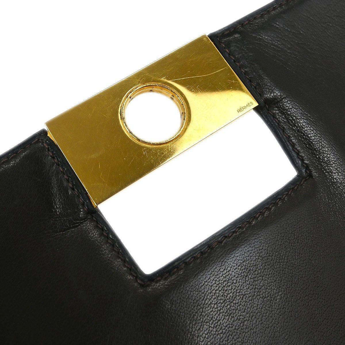 Hermes Hermes Vintage Shoulder Bag Embellished Leather Size ONE SIZE - 9 Thumbnail