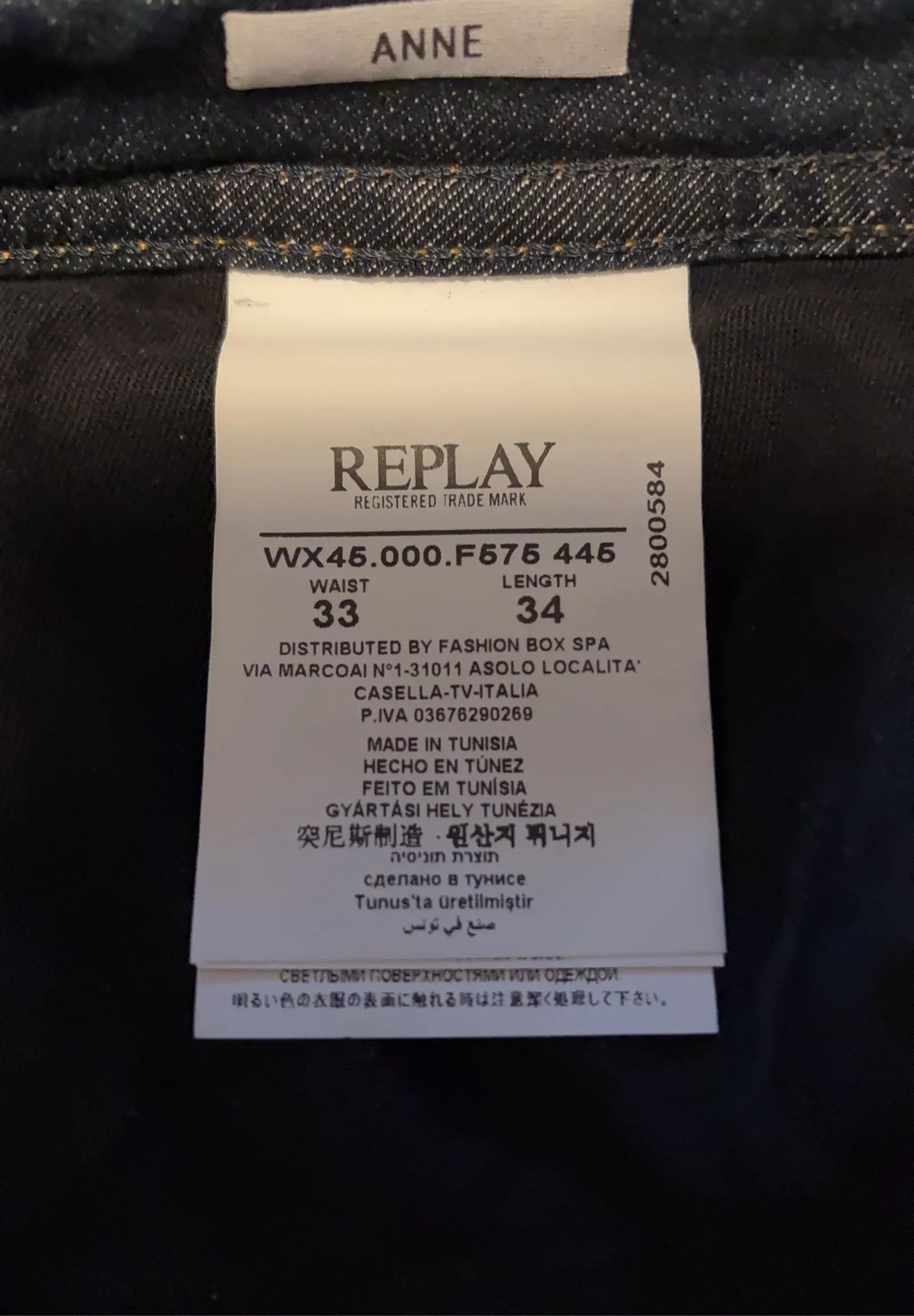 Replay Replay Jeans Size 33" - 3 Thumbnail