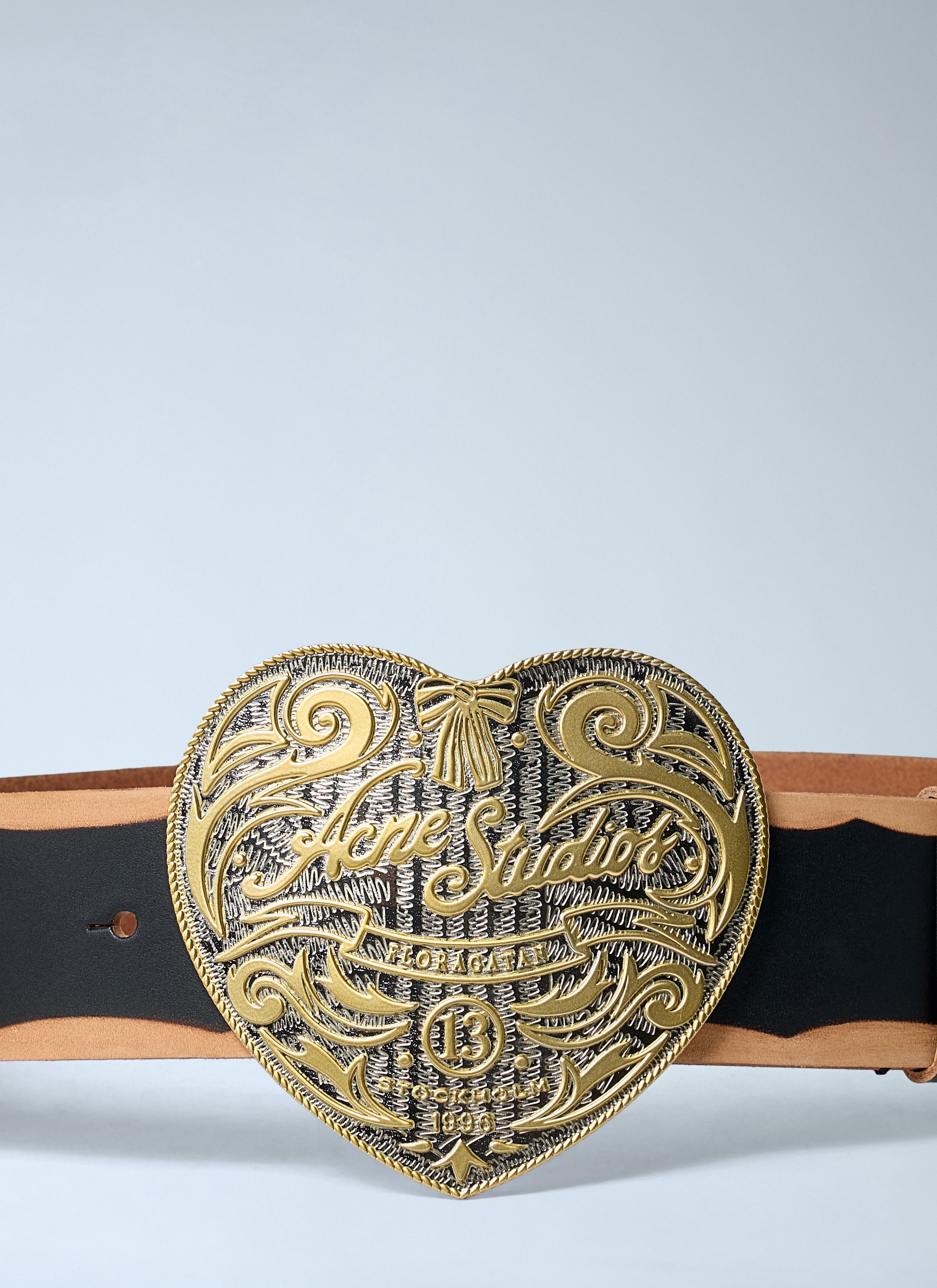 Acne Studios Heart Logo Engraved Belt Size ONE SIZE - 2 Thumbnail