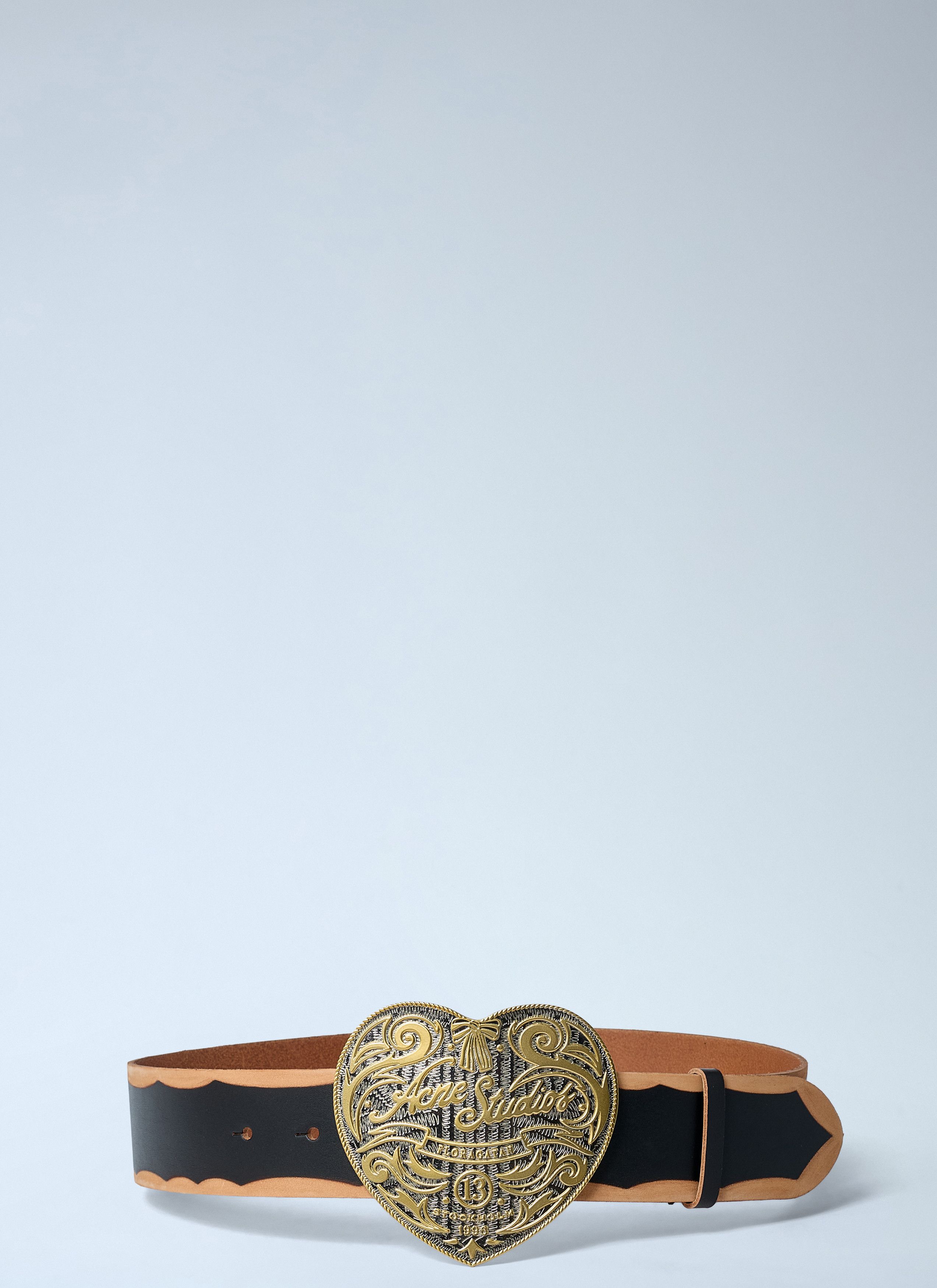 Acne Studios Heart Logo Engraved Belt Size ONE SIZE - 3 Thumbnail