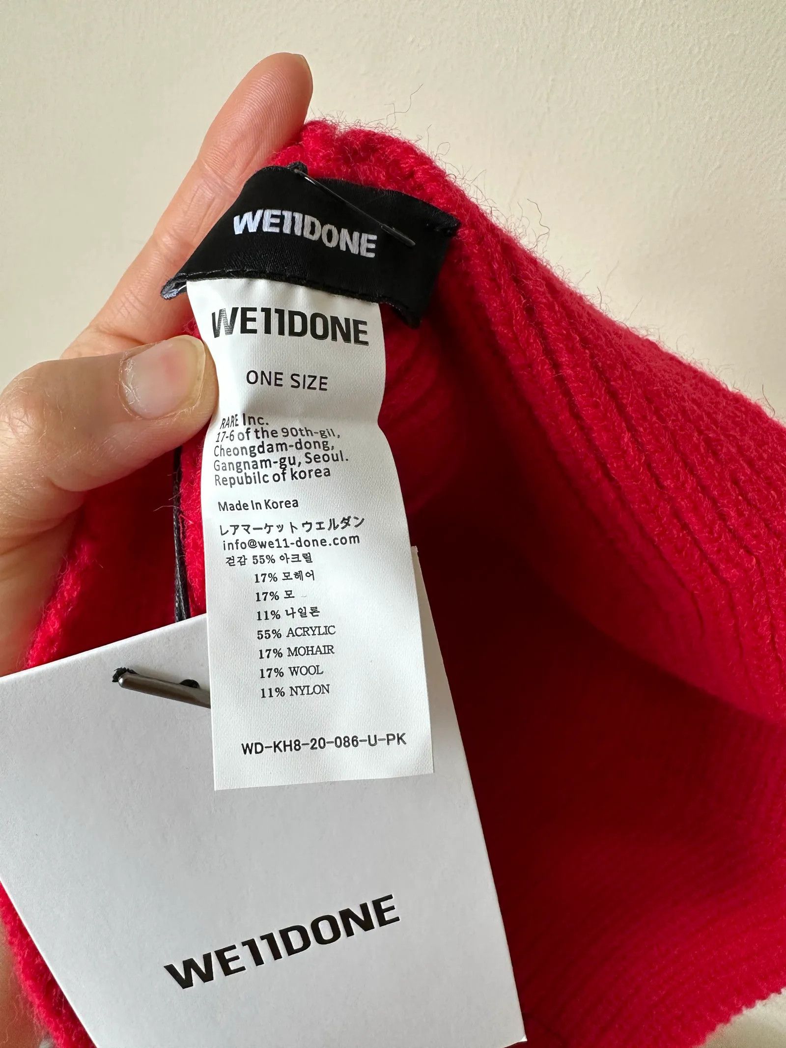 WE11DONE We11done Hat Size ONE SIZE - 4 Thumbnail