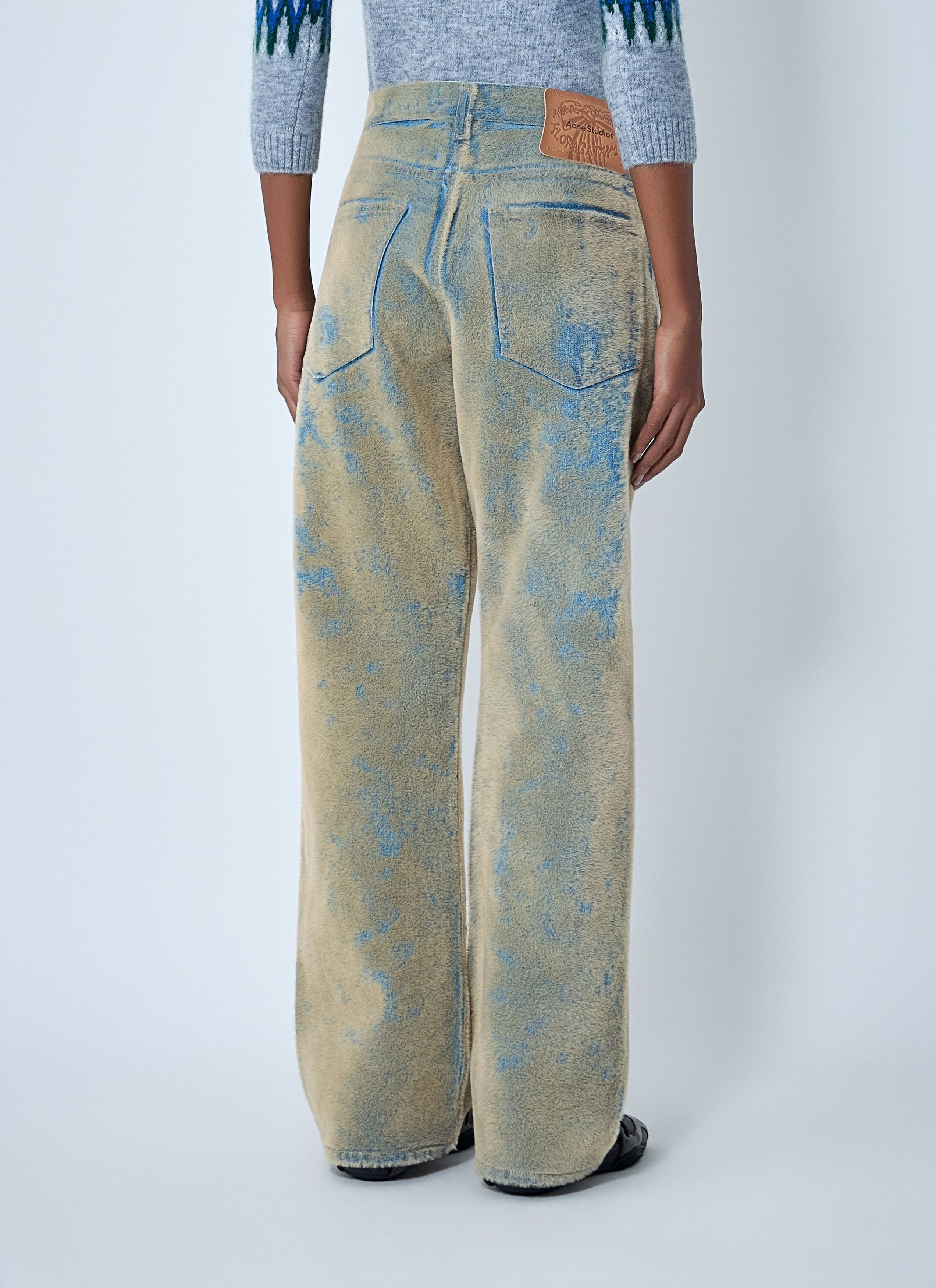 Acne Studios Flocked Denim Jeans Size 28" / US 6 / IT 42 - 4 Thumbnail