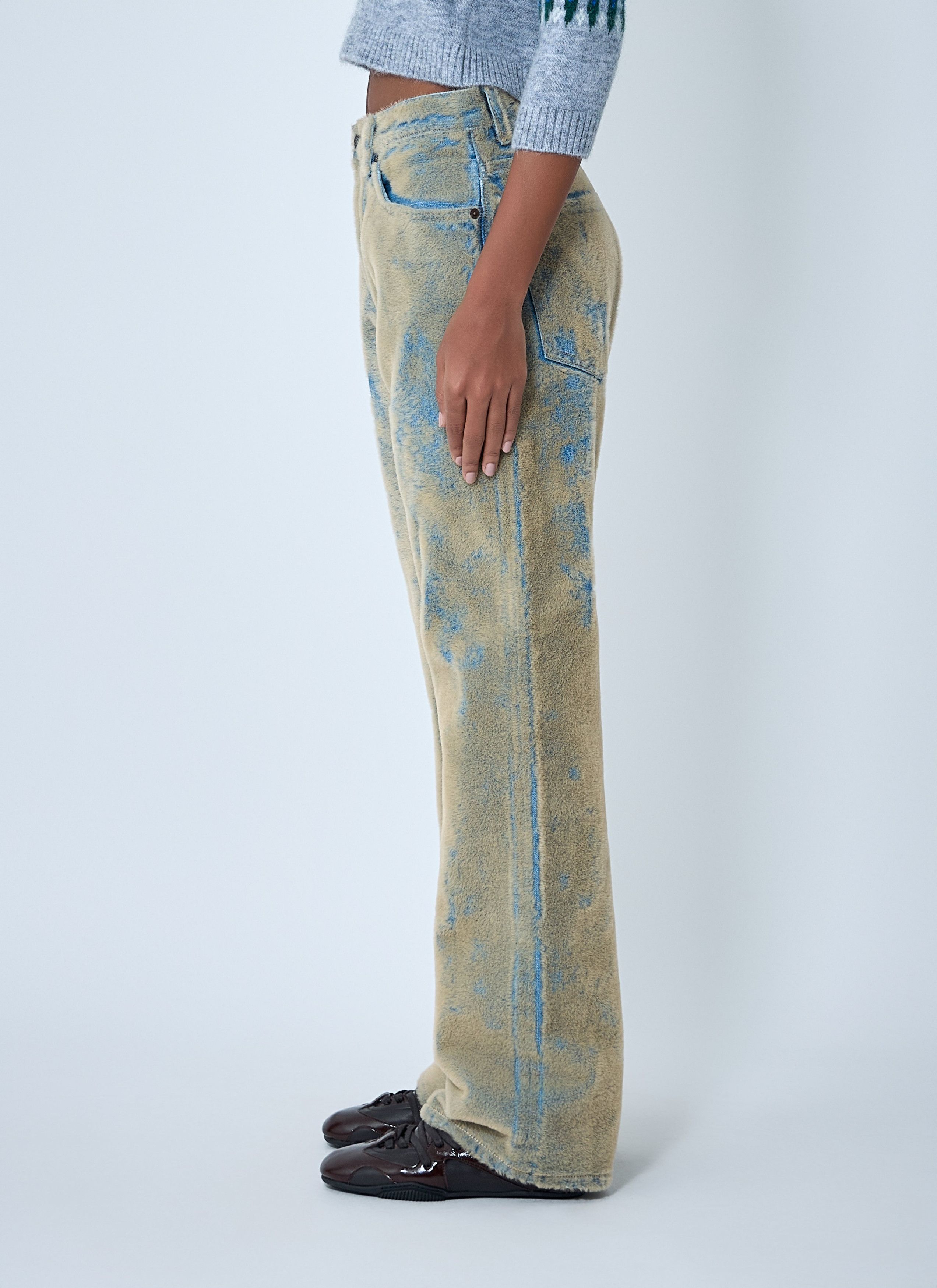 Acne Studios Flocked Denim Jeans Size 28" / US 6 / IT 42 - 3 Thumbnail