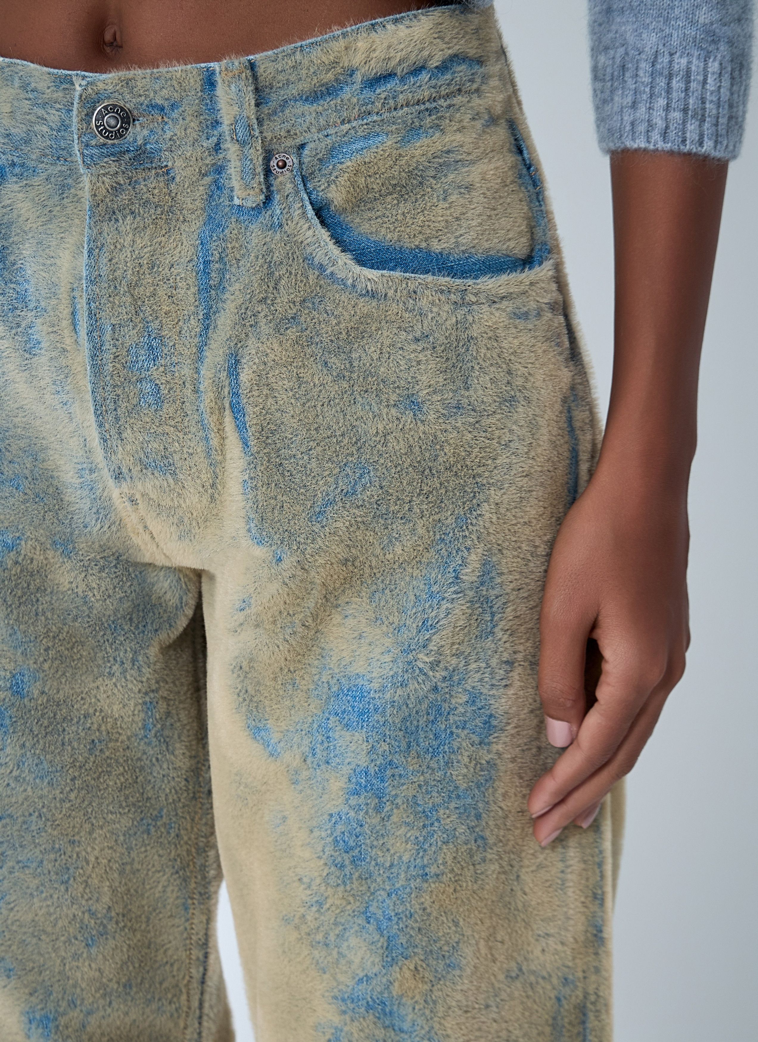 Acne Studios Flocked Denim Jeans Size 28" / US 6 / IT 42 - 6 Thumbnail