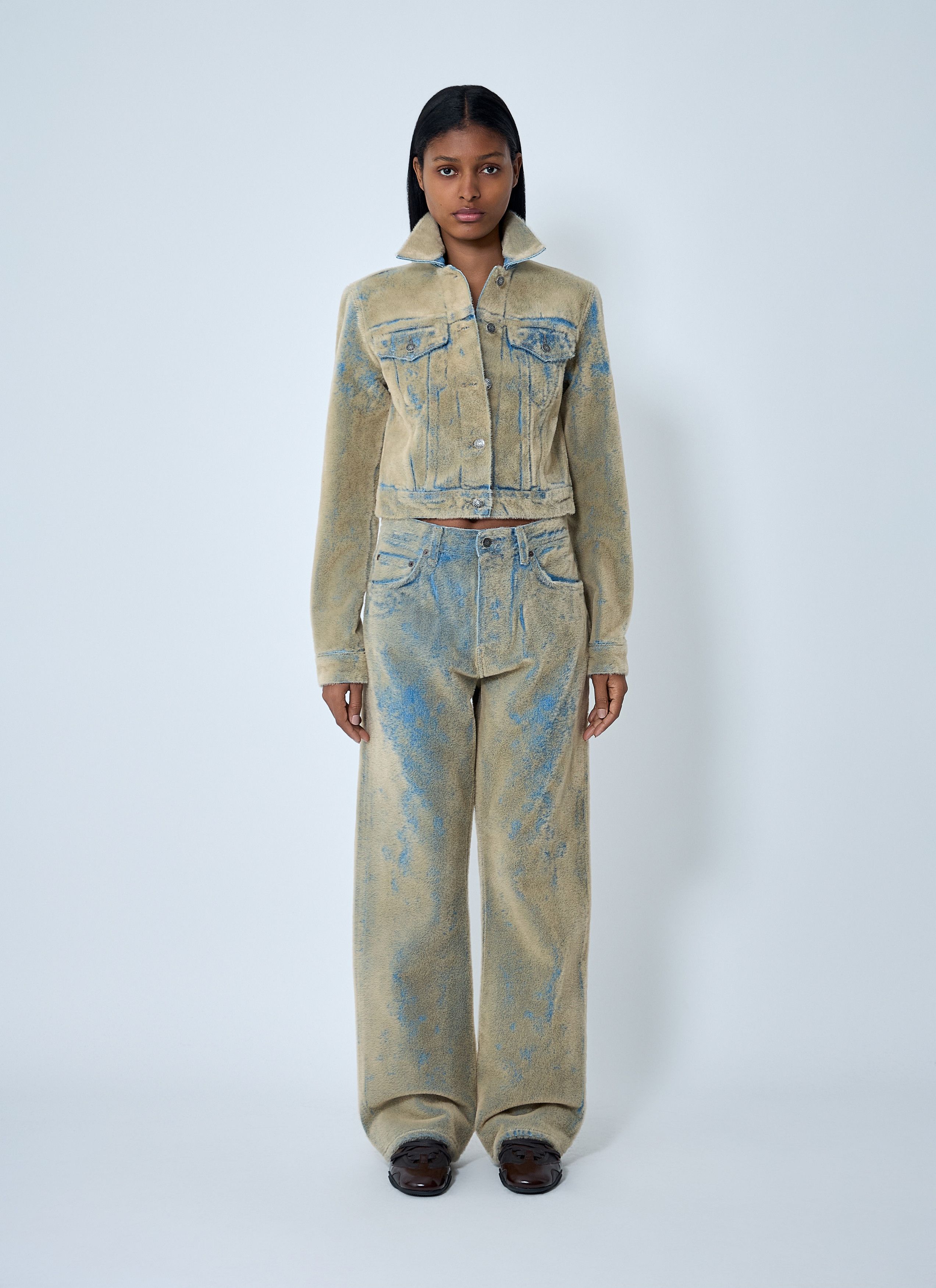 Acne Studios Flocked Denim Jacket Size S / US 4 / IT 40 - 2 Thumbnail