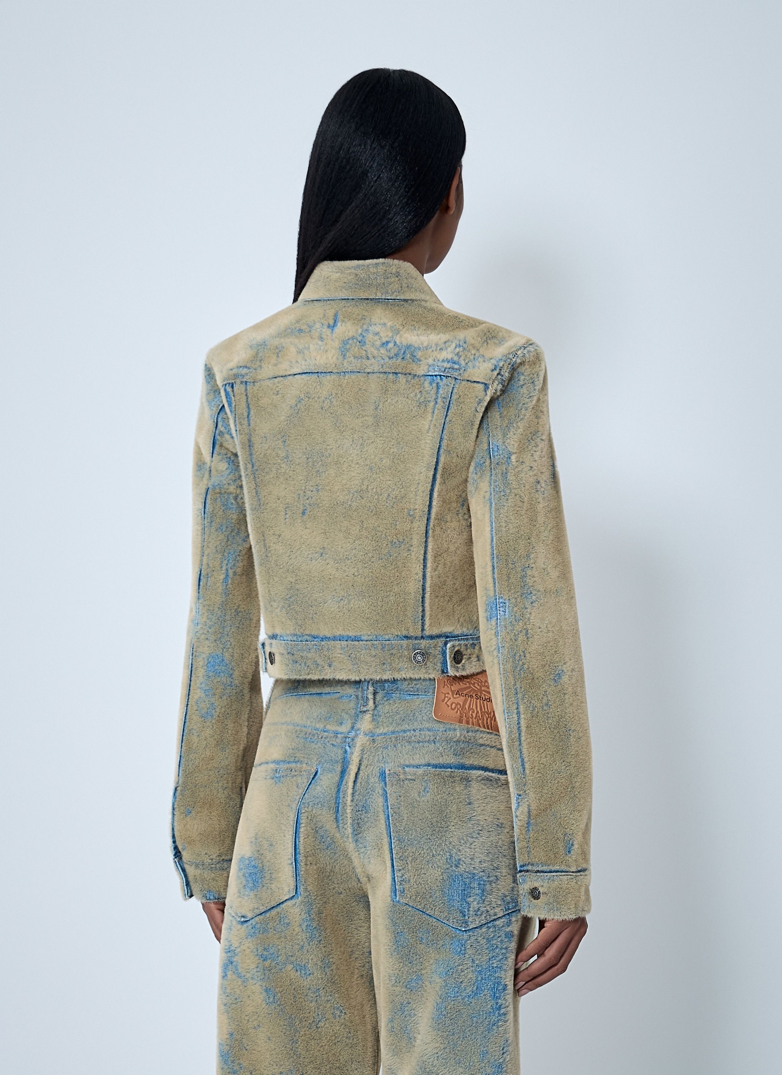 Acne Studios Flocked Denim Jacket Size S / US 4 / IT 40 - 4 Thumbnail