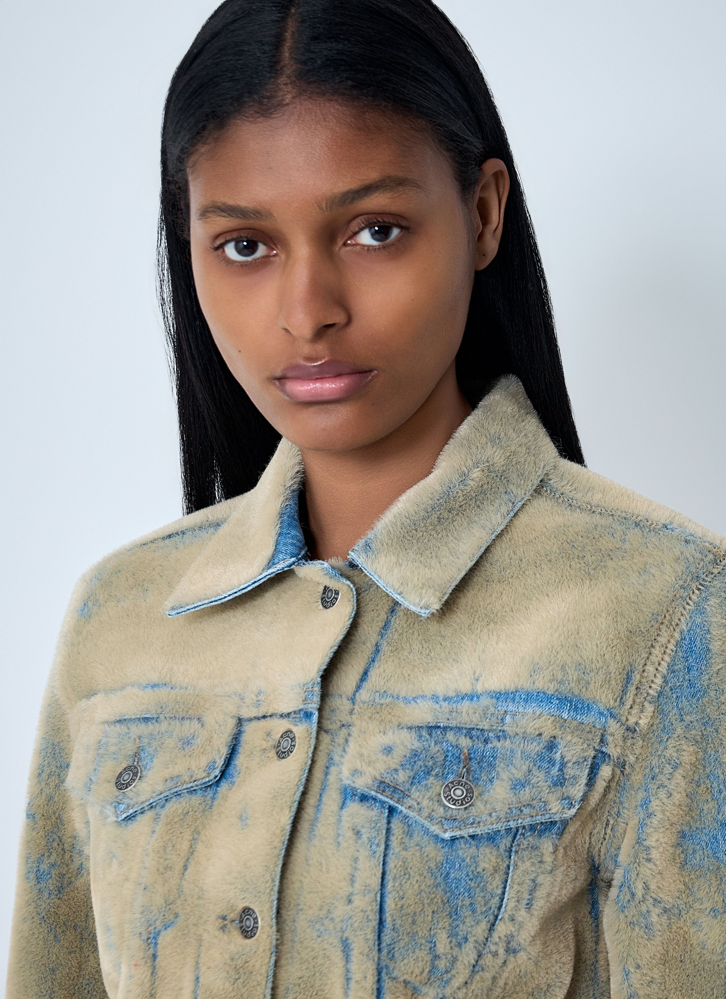 Acne Studios Flocked Denim Jacket Size S / US 4 / IT 40 - 5 Thumbnail
