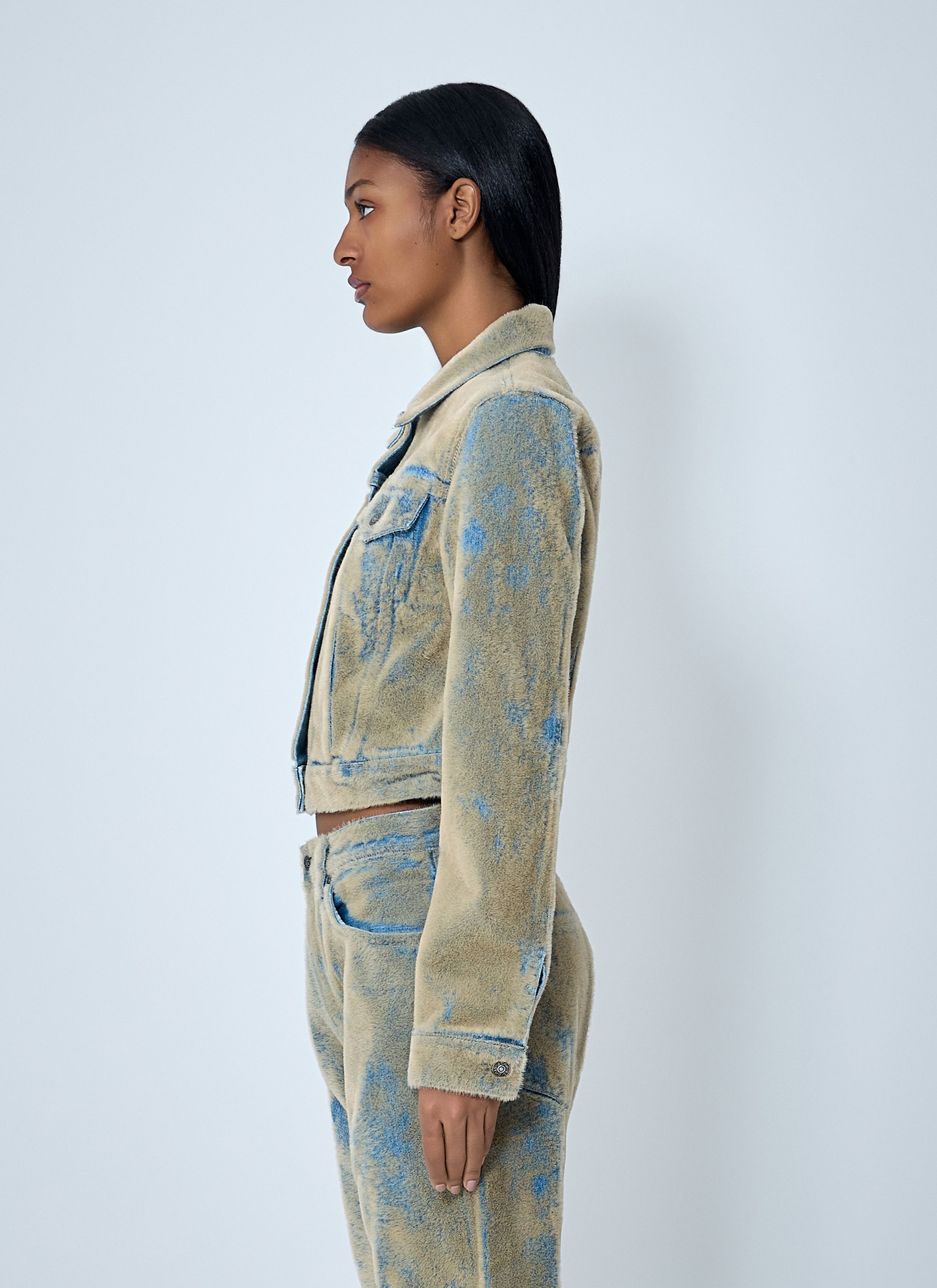 Acne Studios Flocked Denim Jacket Size S / US 4 / IT 40 - 3 Thumbnail