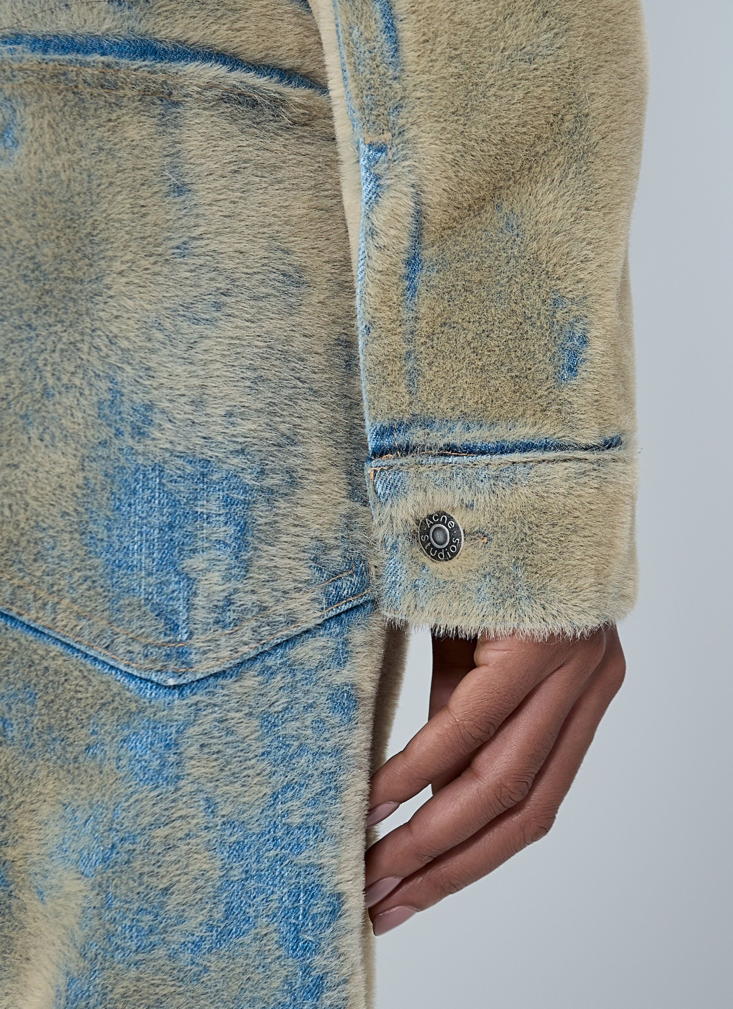 Acne Studios Flocked Denim Jacket Size S / US 4 / IT 40 - 6 Thumbnail