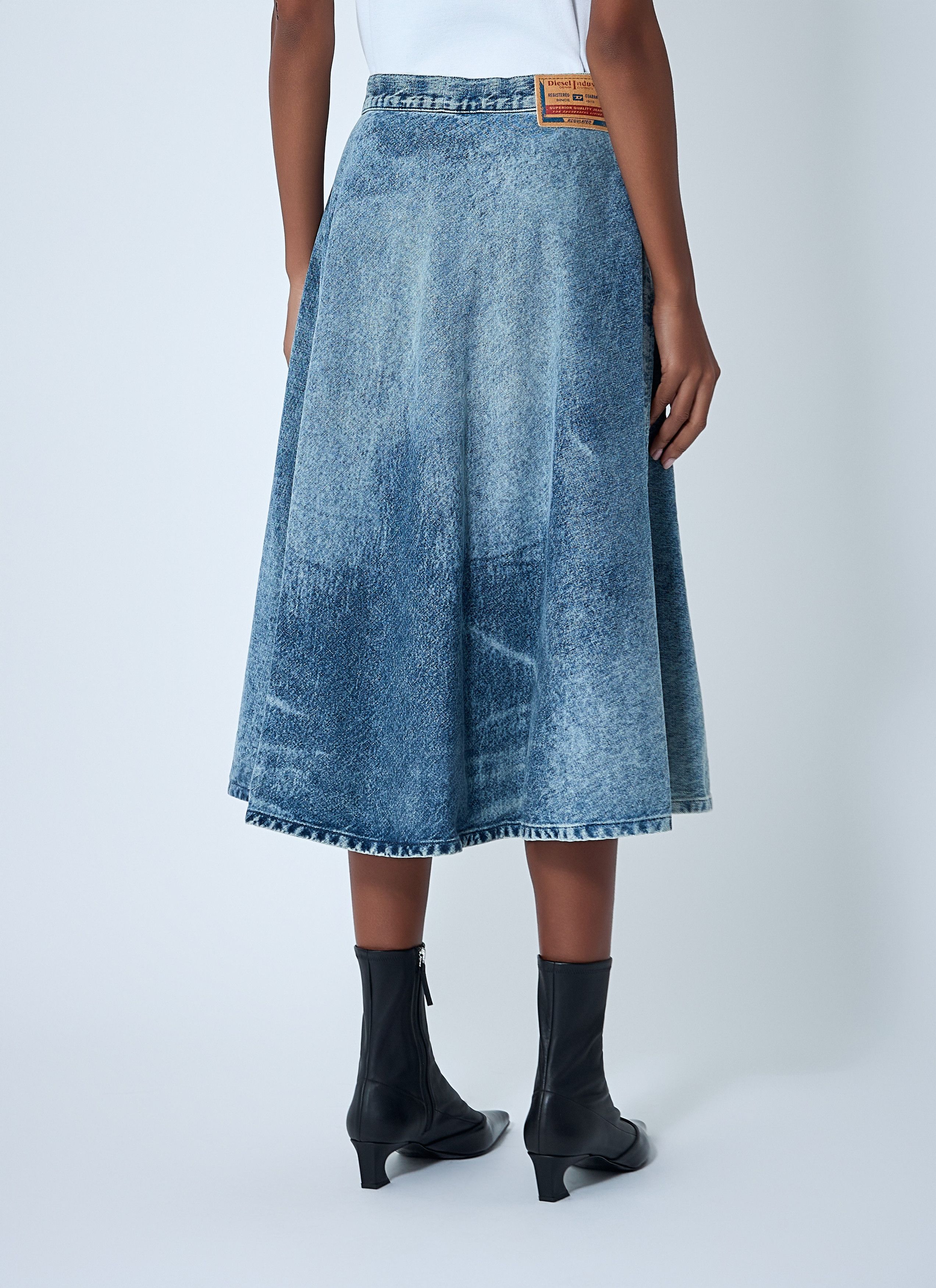 Diesel De-Annet-Fsh Midi Skirt Size 28" / US 6 / IT 42 - 4 Thumbnail