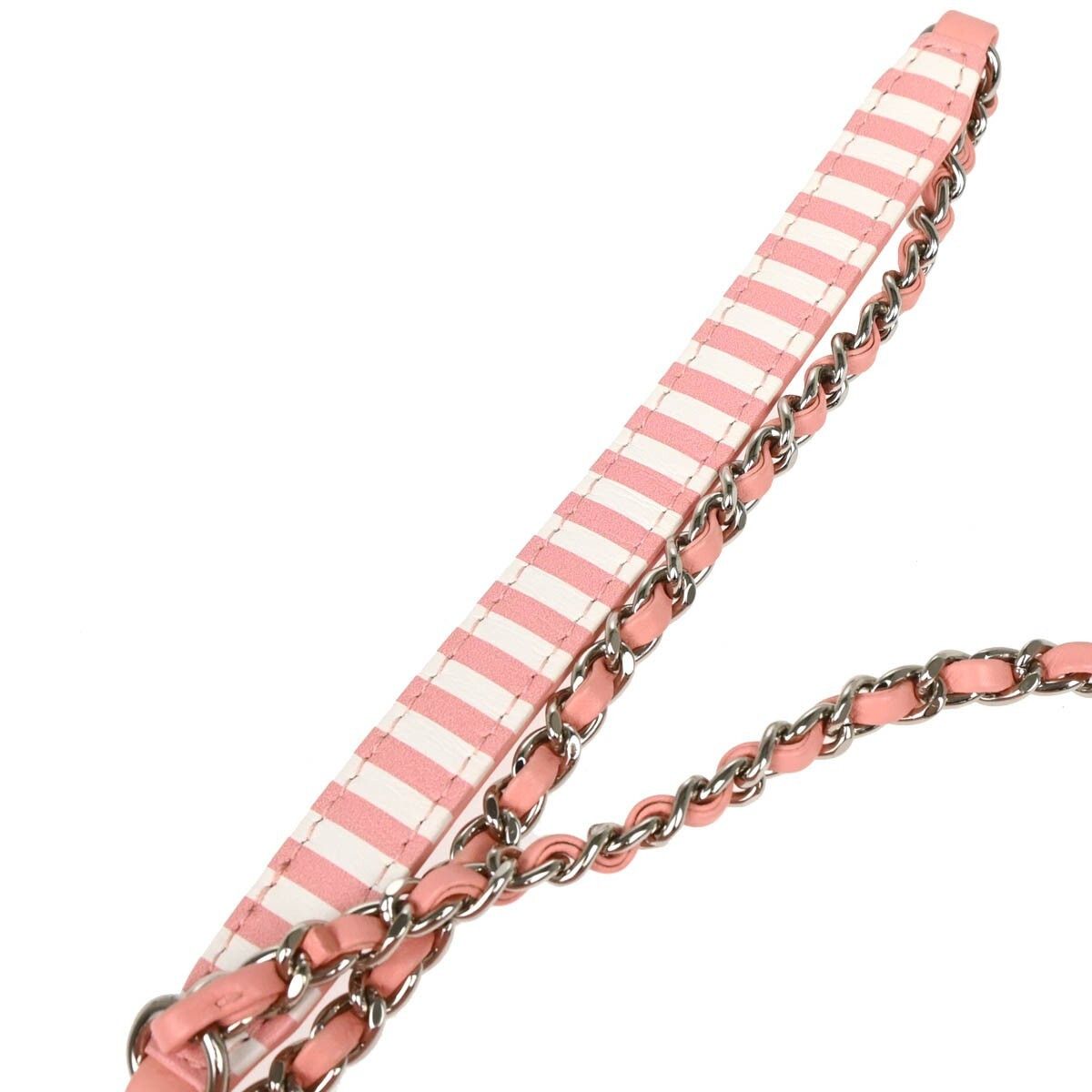 Chanel Chanel Filigree Vanity Case Quilted Caviar with Striped Leather Size ONE SIZE - 10 Thumbnail