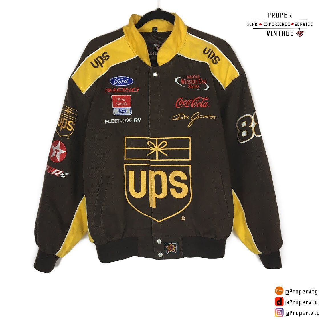 UPS Racing NASCAR Dale Jarrett #88 (L) – Retro Windbreakers