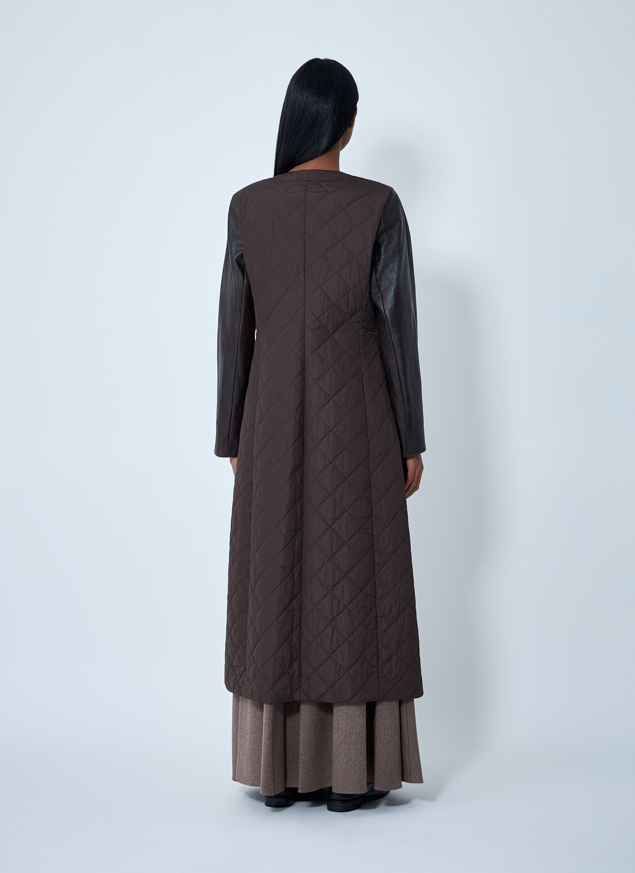 Max Mara Quilted Maxi Coat Size M / US 6-8 / IT 42-44 - 4 Thumbnail