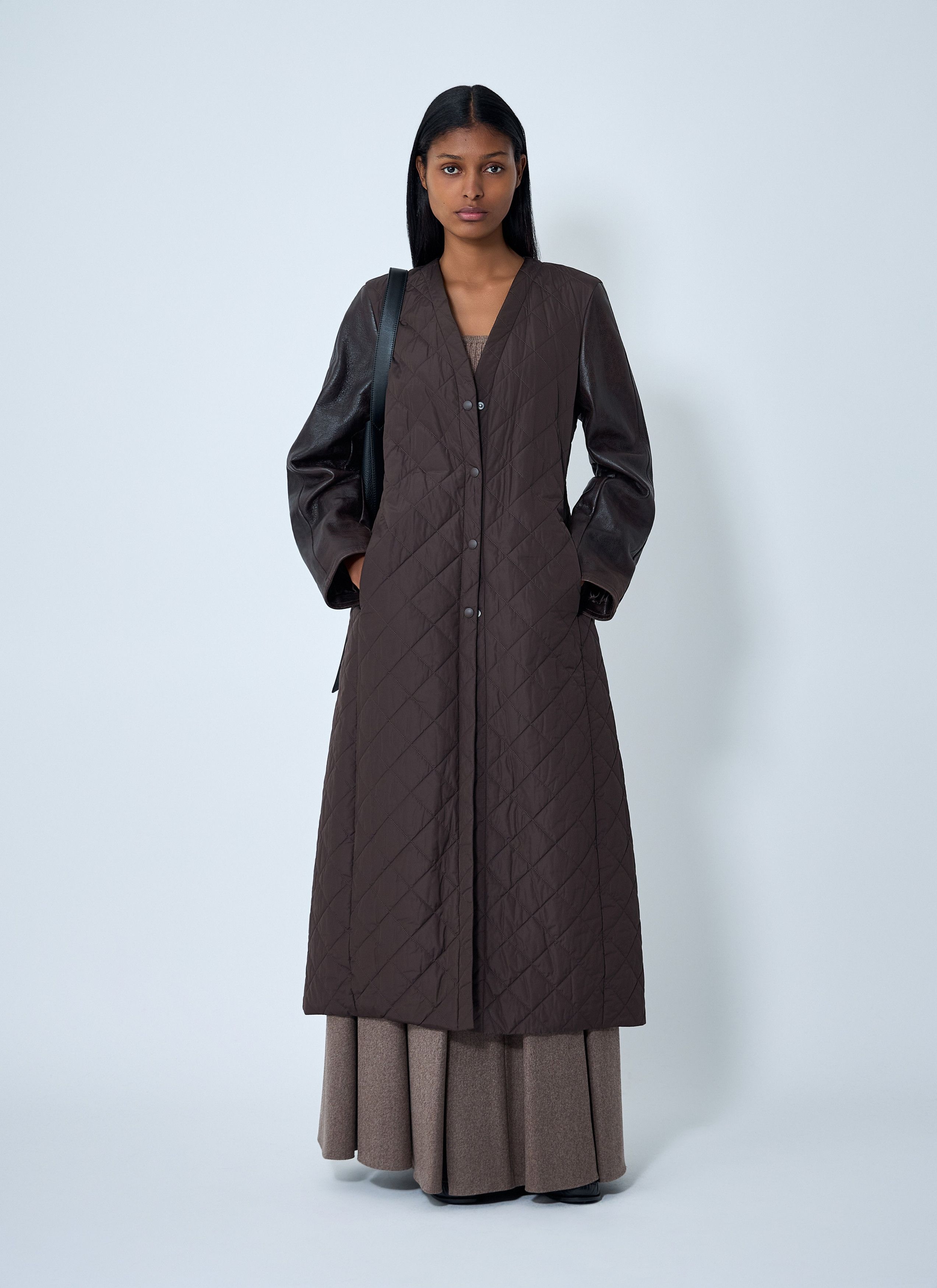 Max Mara Quilted Maxi Coat Size M / US 6-8 / IT 42-44 - 2 Thumbnail