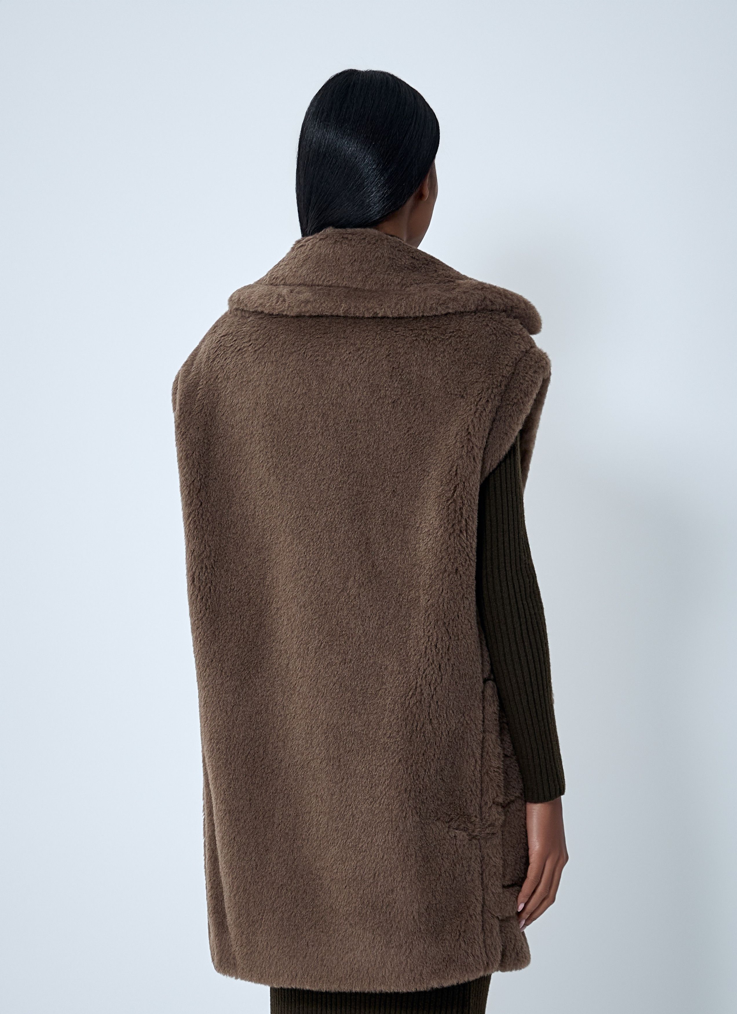 Max Mara Camel-Hair Gilet Size M / US 6-8 / IT 42-44 - 4 Thumbnail