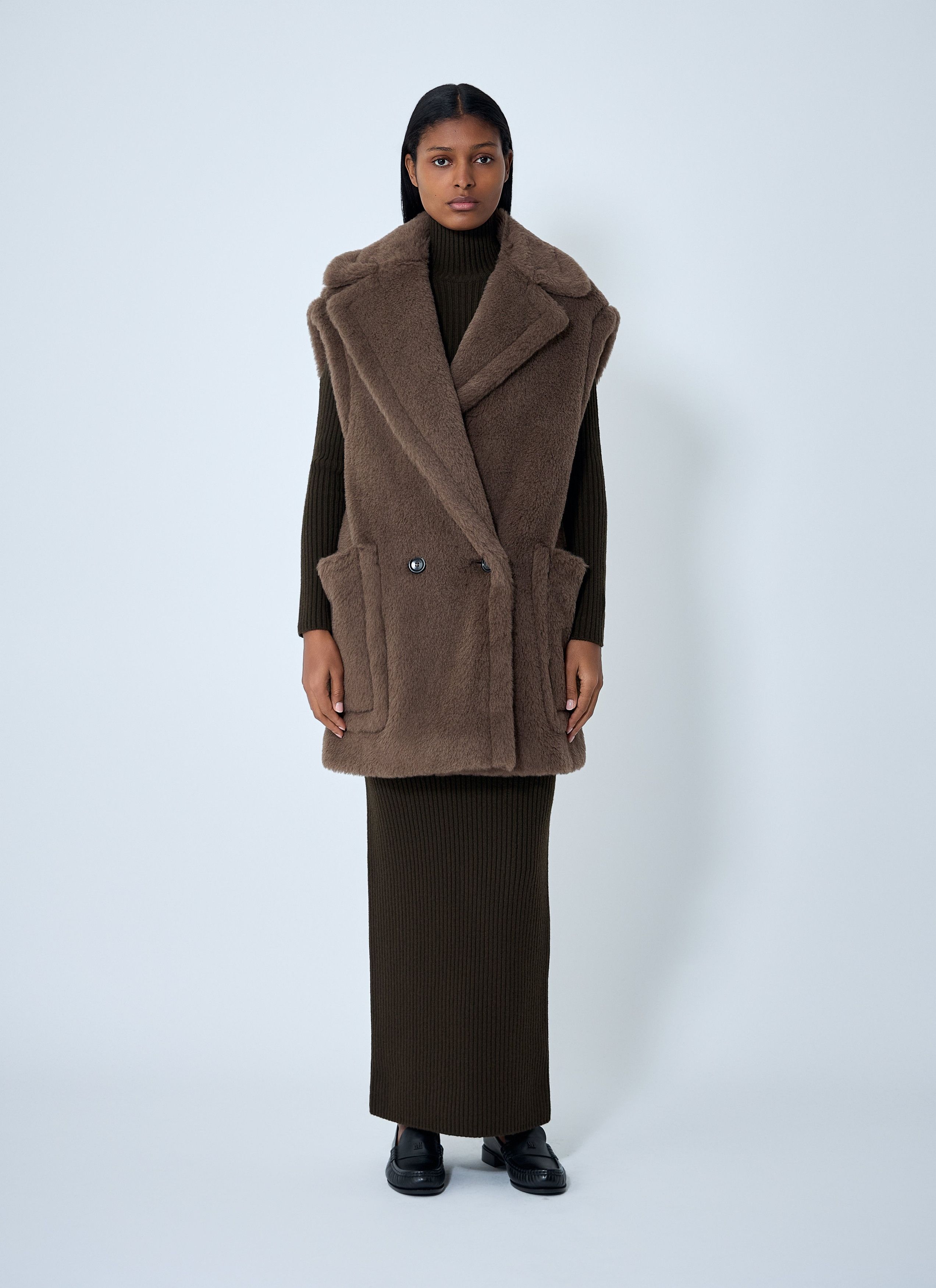 Max Mara Camel-Hair Gilet Size M / US 6-8 / IT 42-44 - 2 Thumbnail