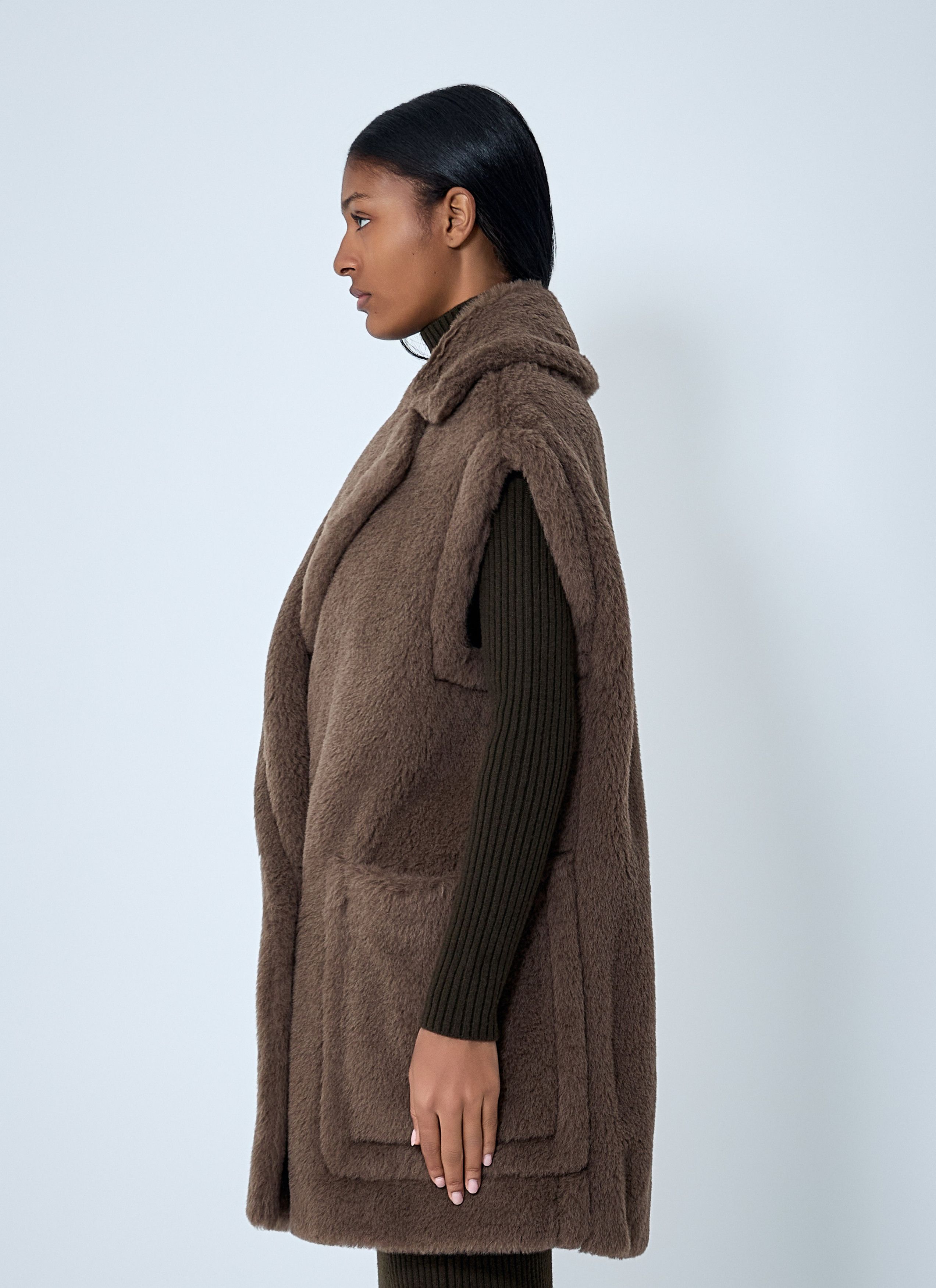 Max Mara Camel-Hair Gilet Size M / US 6-8 / IT 42-44 - 3 Thumbnail