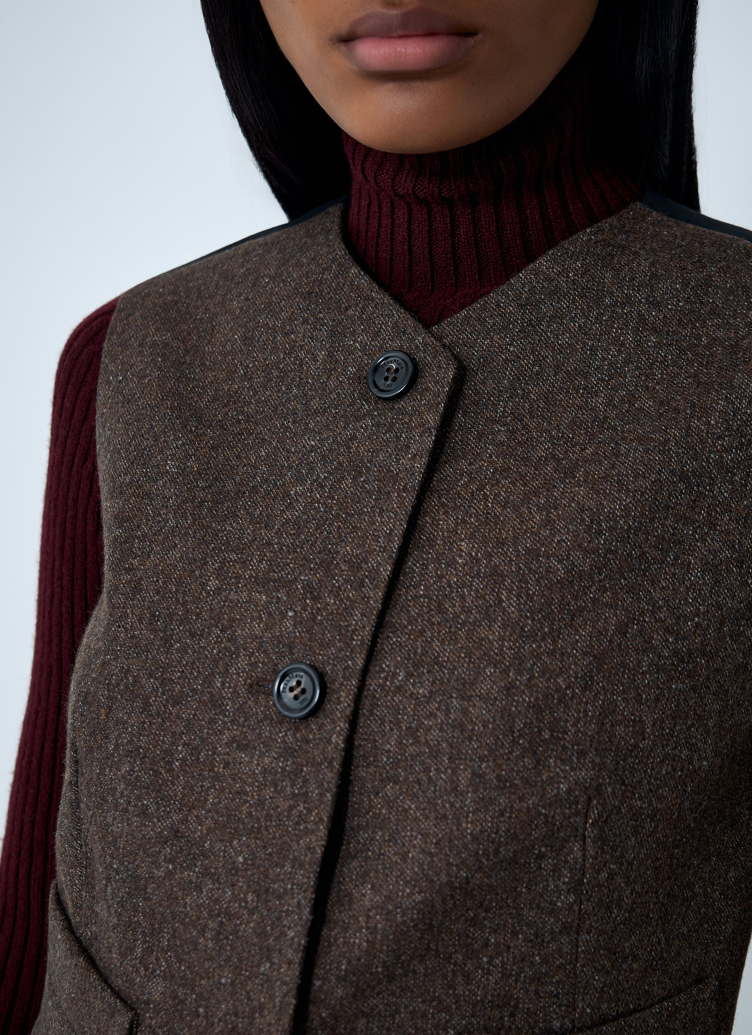 Max Mara Wool Waistcoat Size M / US 6-8 / IT 42-44 - 5 Thumbnail