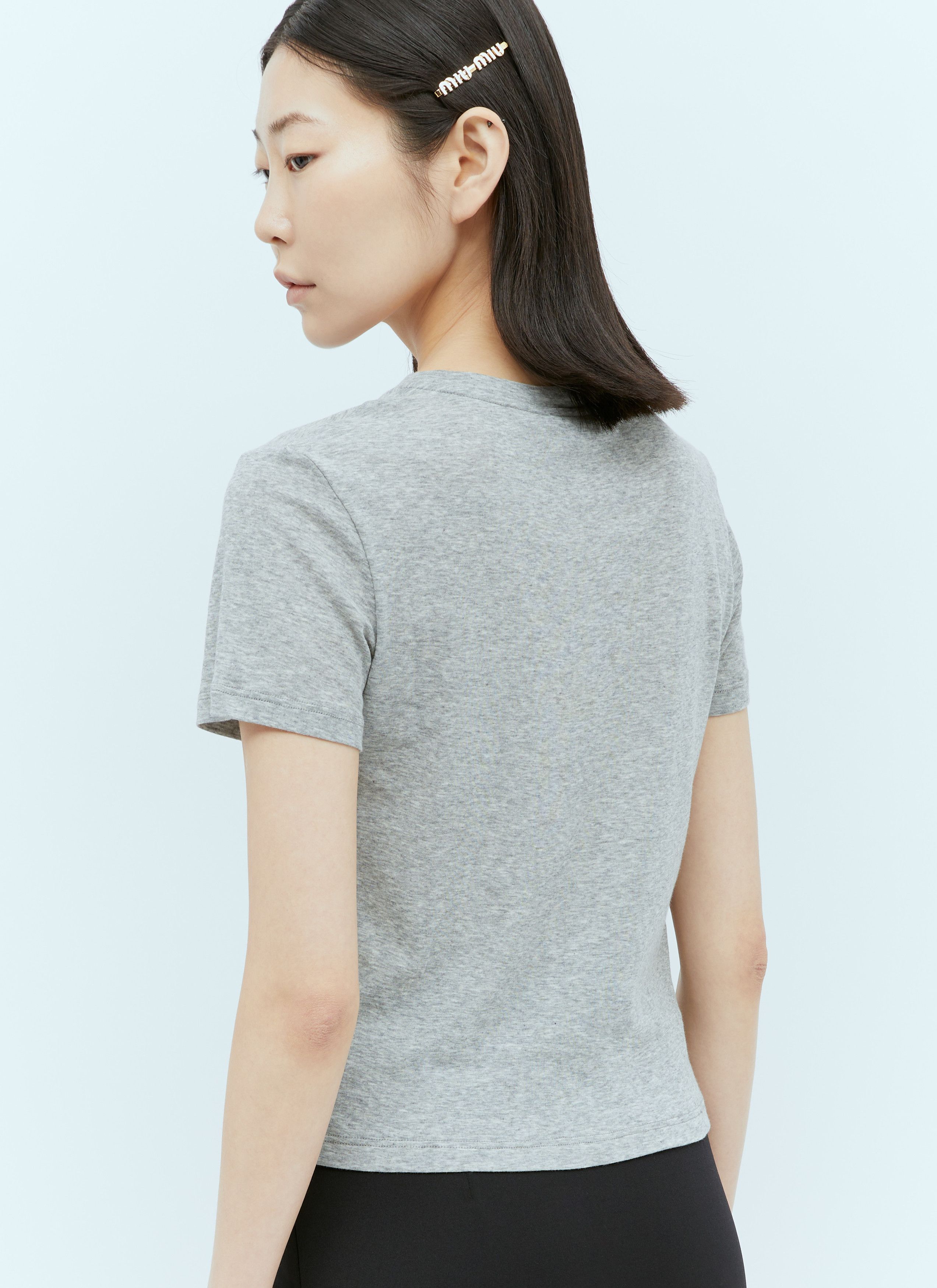 Miu Miu Logo Patch T-Shirt Size S / US 4 / IT 40 - 6 Thumbnail