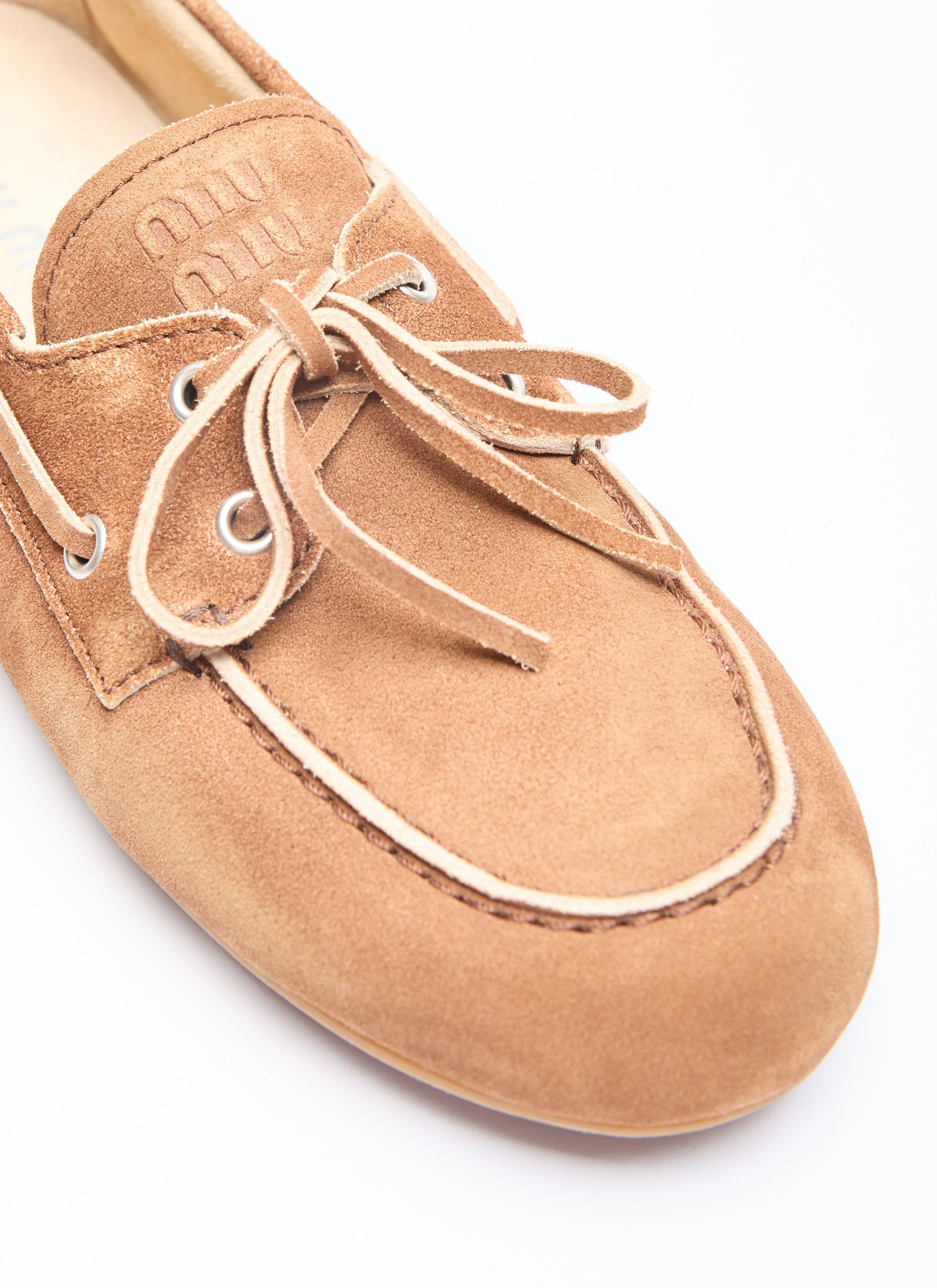 Miu Miu Faded Suede Loafers Size US 6 / IT 36 - 2 Thumbnail