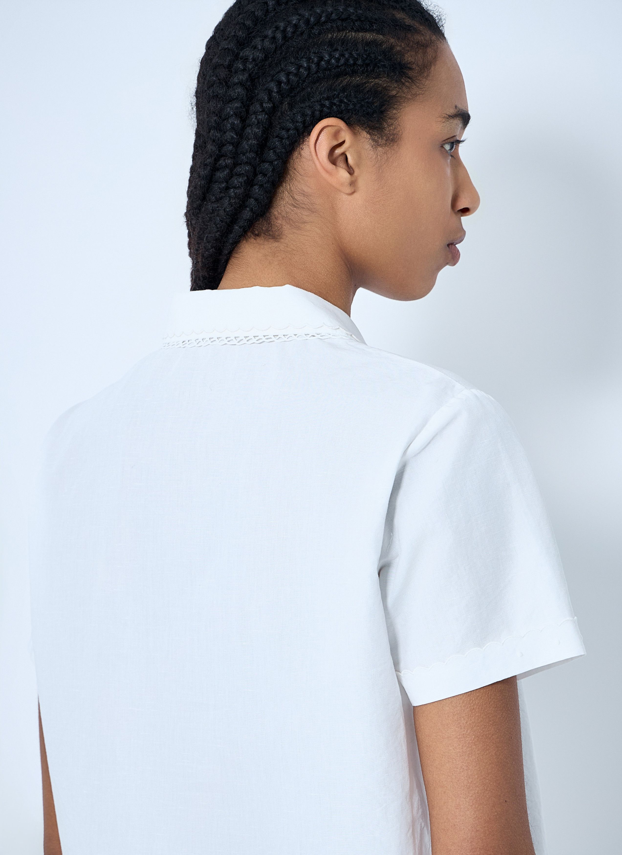 Miu Miu Logo Patch Shirt Size M / US 6-8 / IT 42-44 - 6 Thumbnail